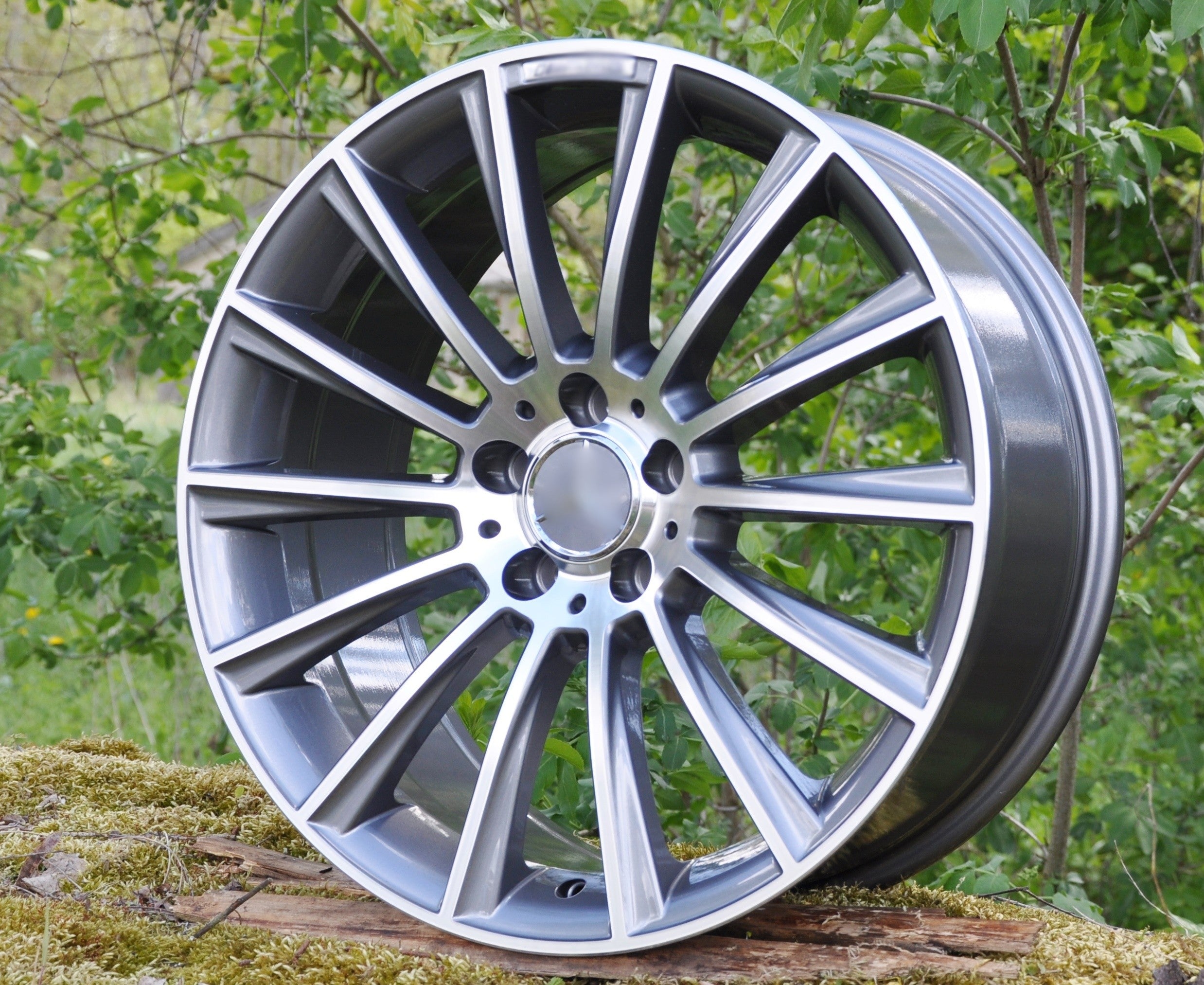 PDW 1048/5482 Alufælge 16" 5x112 ET40 – Poleret/grafit (sæt á 4)