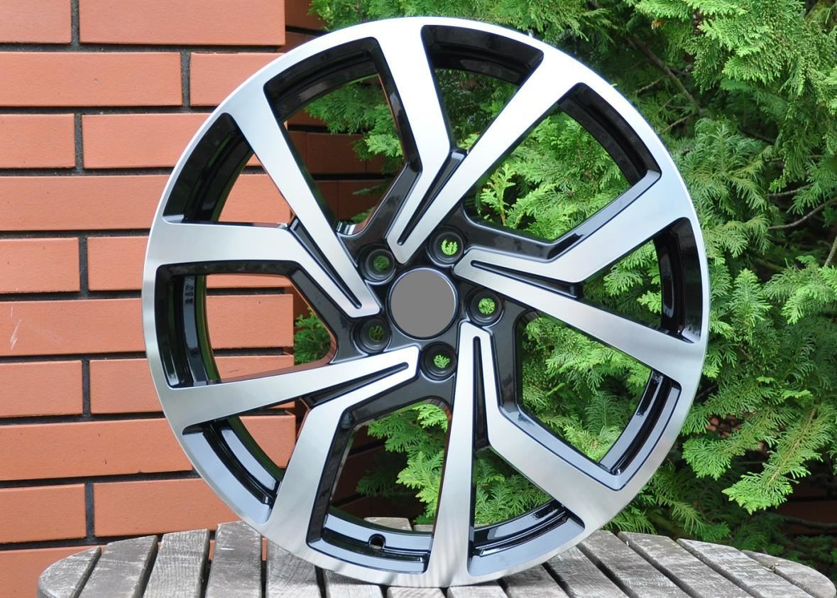 PDW 1154/235 Alufælge 15" 5x112 ET38 – Poleret/sort (sæt á 4)