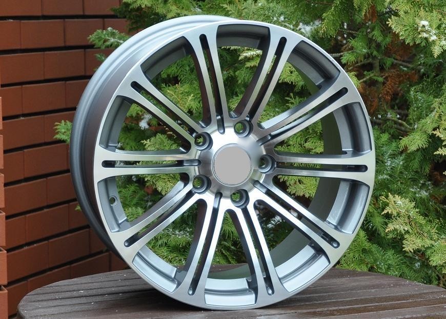 PDW 568/732 Alufælge 17" 5x120 ET34 – Poleret/grafit (sæt á 4)