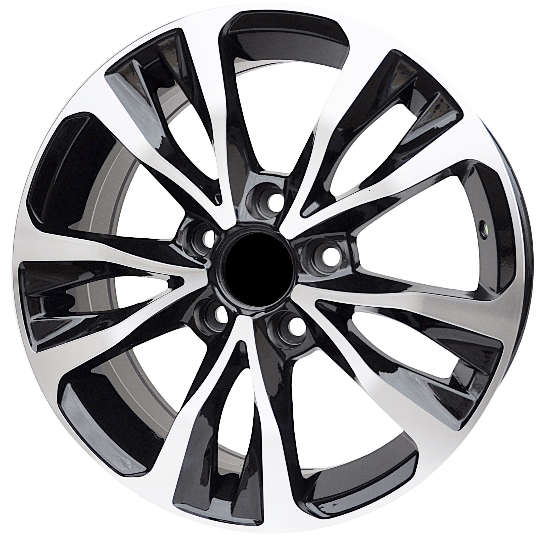 PDW 5212 Alufælge 16" 5x114.3 ET40 – Poleret/sort (sæt á 4)