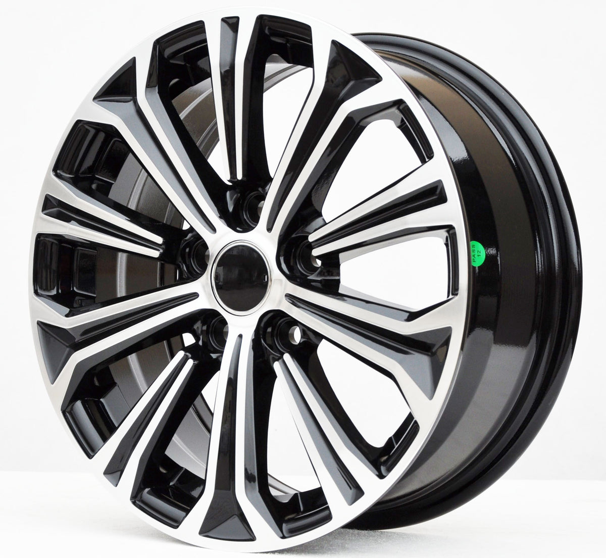 PDW 5845 Alufælge 16" 6,5J 5x114.3 ET40 – Poleret/sort (sæt á 4)