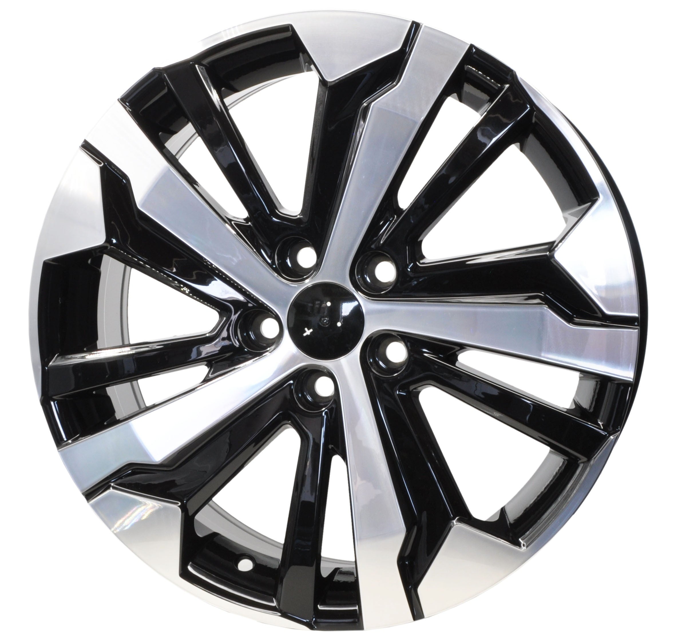 PDW 5837 Alufælge 16" 5x108 ET44 – Poleret/sort (sæt á 4)