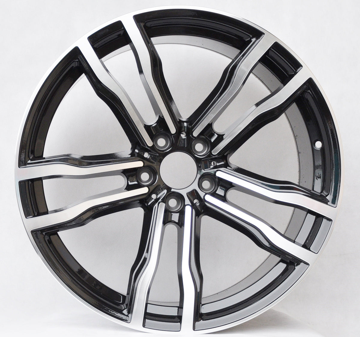 PDW BY588 Alufælge 20" 10/11J 5x120 ET40 – Poleret/sort (sæt á 4)