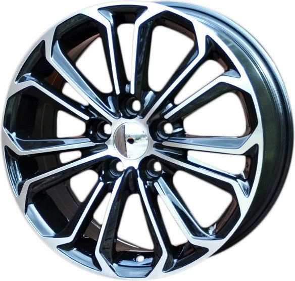 PDW 667 Alufælge 15" 5x114.3 ET40 – Poleret/sort (sæt á 4)
