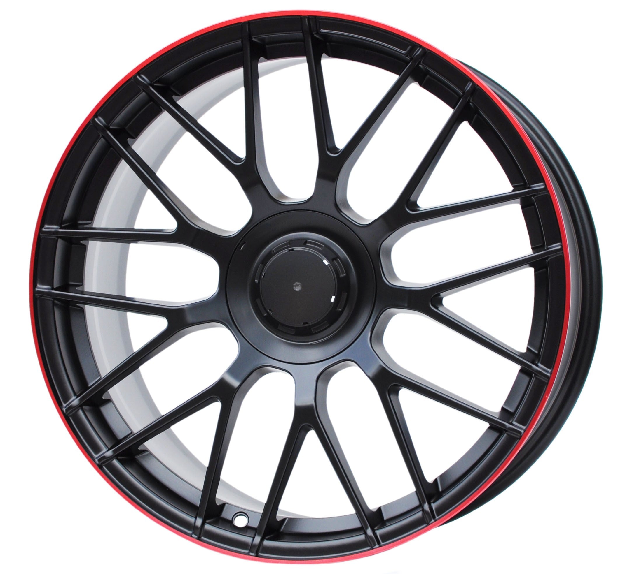 PDW F083 Alufælge 19" 5x112 ET36 – Poleret/sort (sæt á 4)