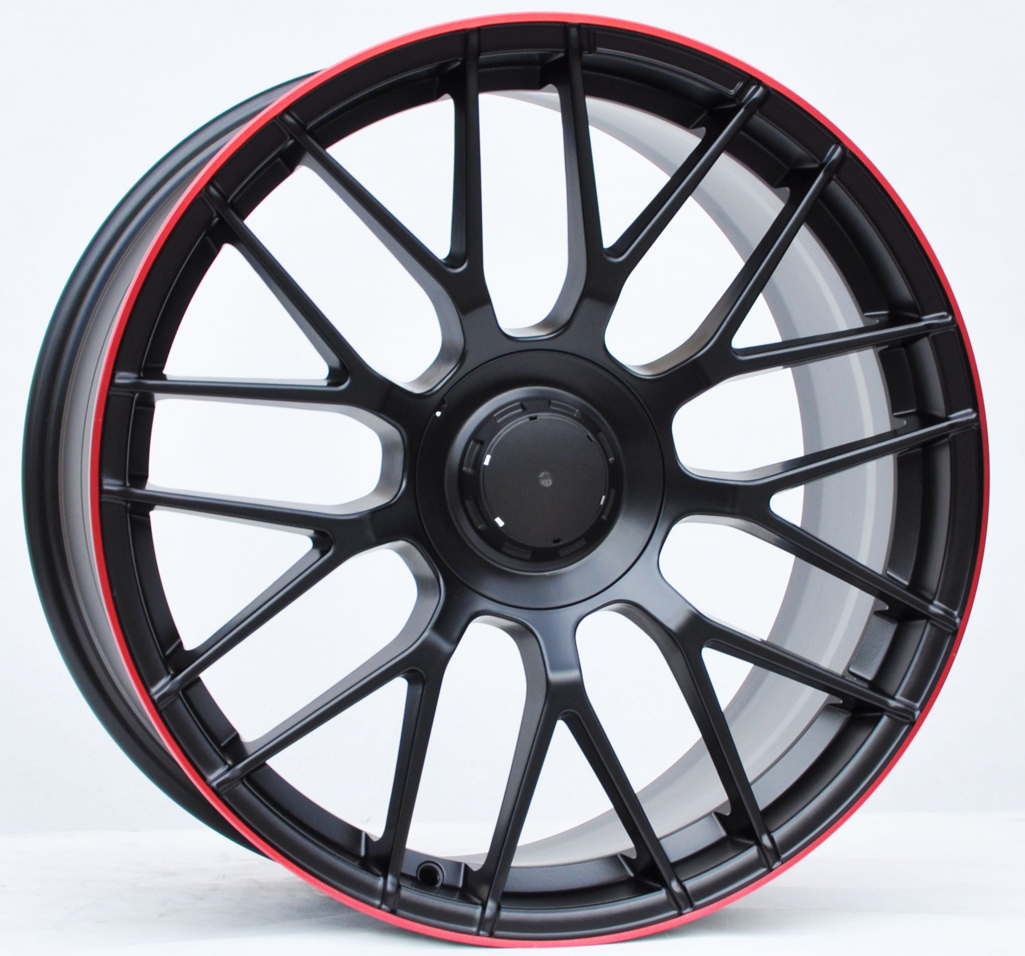 PDW F083 Alufælge 19" 5x112 ET36 – Poleret/sort (sæt á 4)