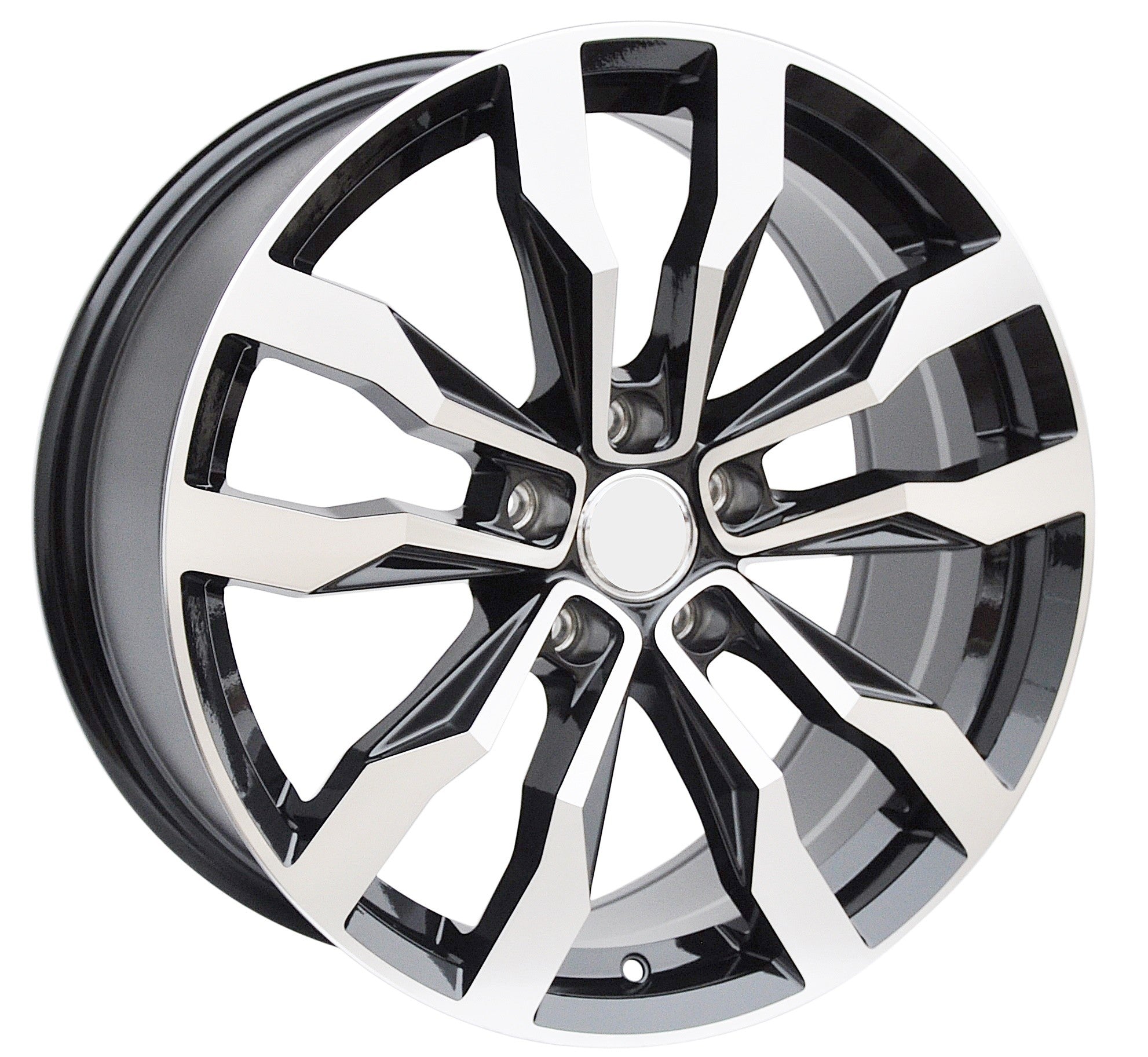 PDW 272/5333 Alufælge 20" 5x112 ET33 – Poleret/sort (sæt á 4)