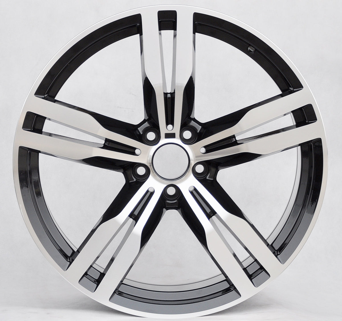PDW 5327 Alufælge 20" 5x112 ET25 – Poleret/sort (sæt á 4)