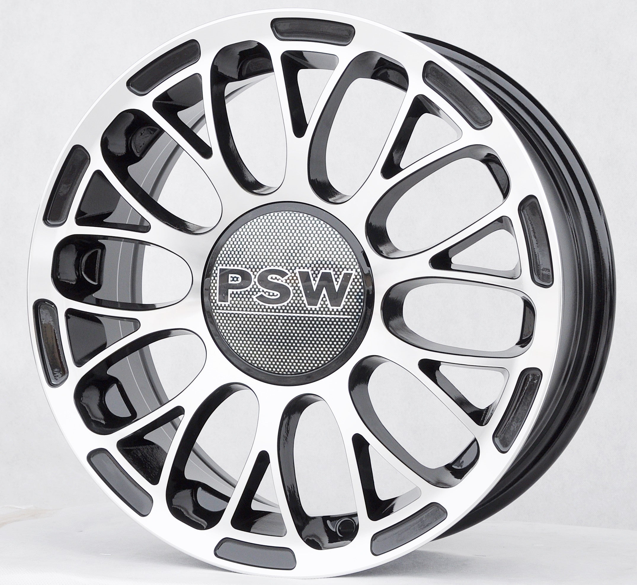 PDW 392 Alufælge 15" 4x98 ET35 – Poleret/sort (sæt á 4)