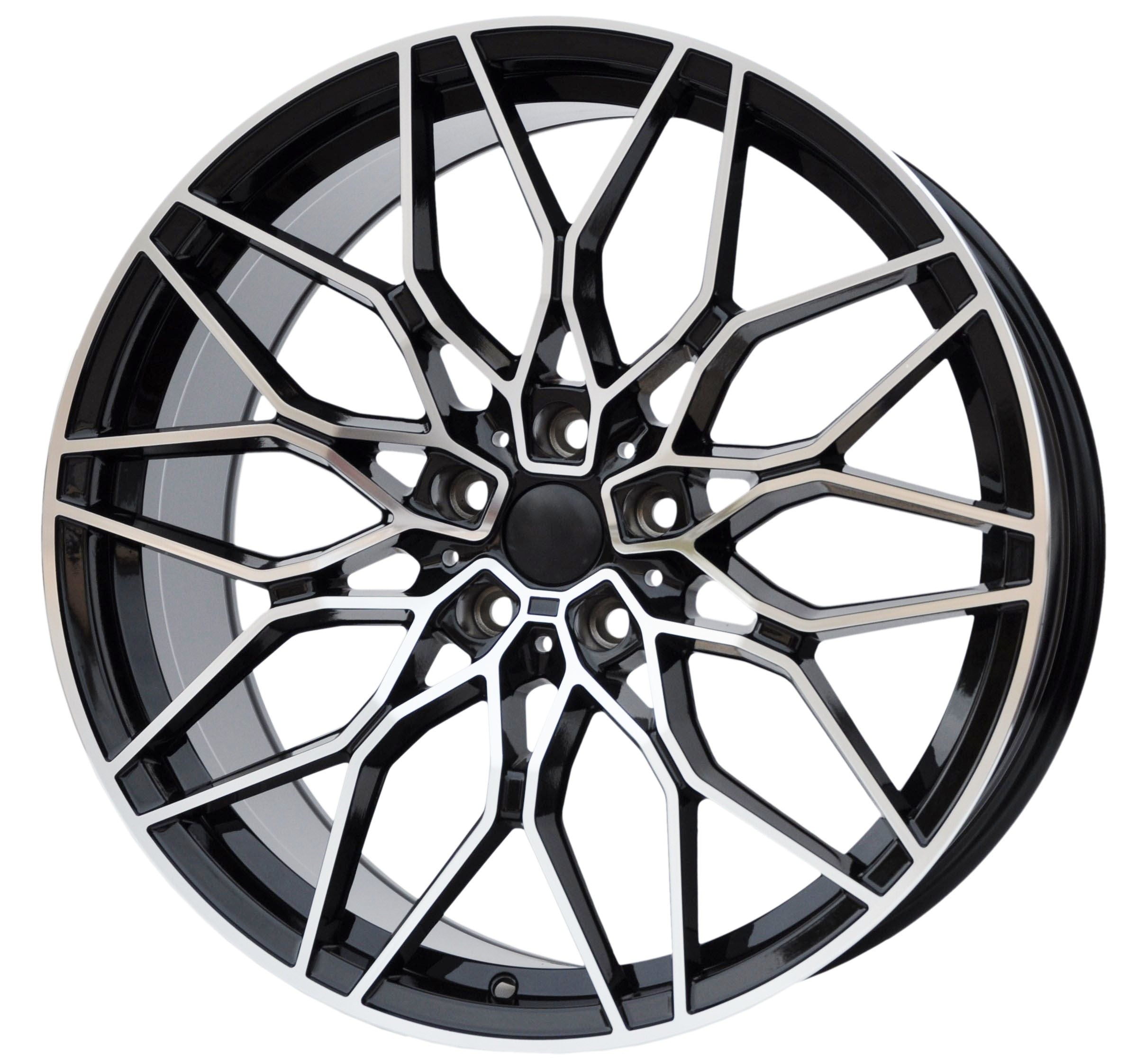 PDW 292 Alufælge 20" 5x120 ET35 – Poleret/sort (sæt á 4)