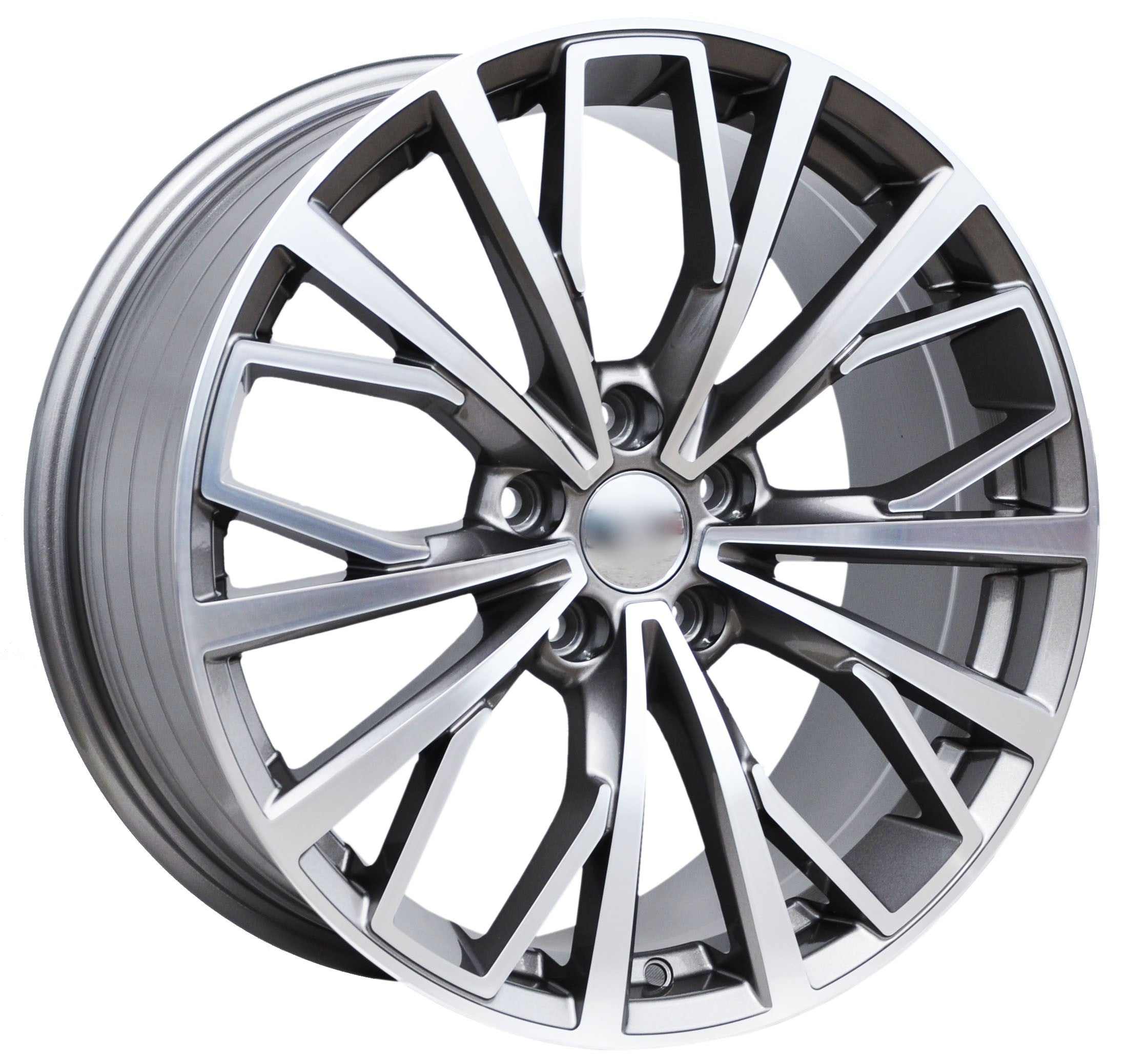 PDW 1453/186 Alufælge 19" 5x112 ET40 – Poleret/grafit (sæt á 4)