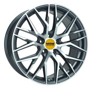 MAM RS4 Alufælge 19" 5x114.3 ET40 – Poleret/grafit (sæt á 4)