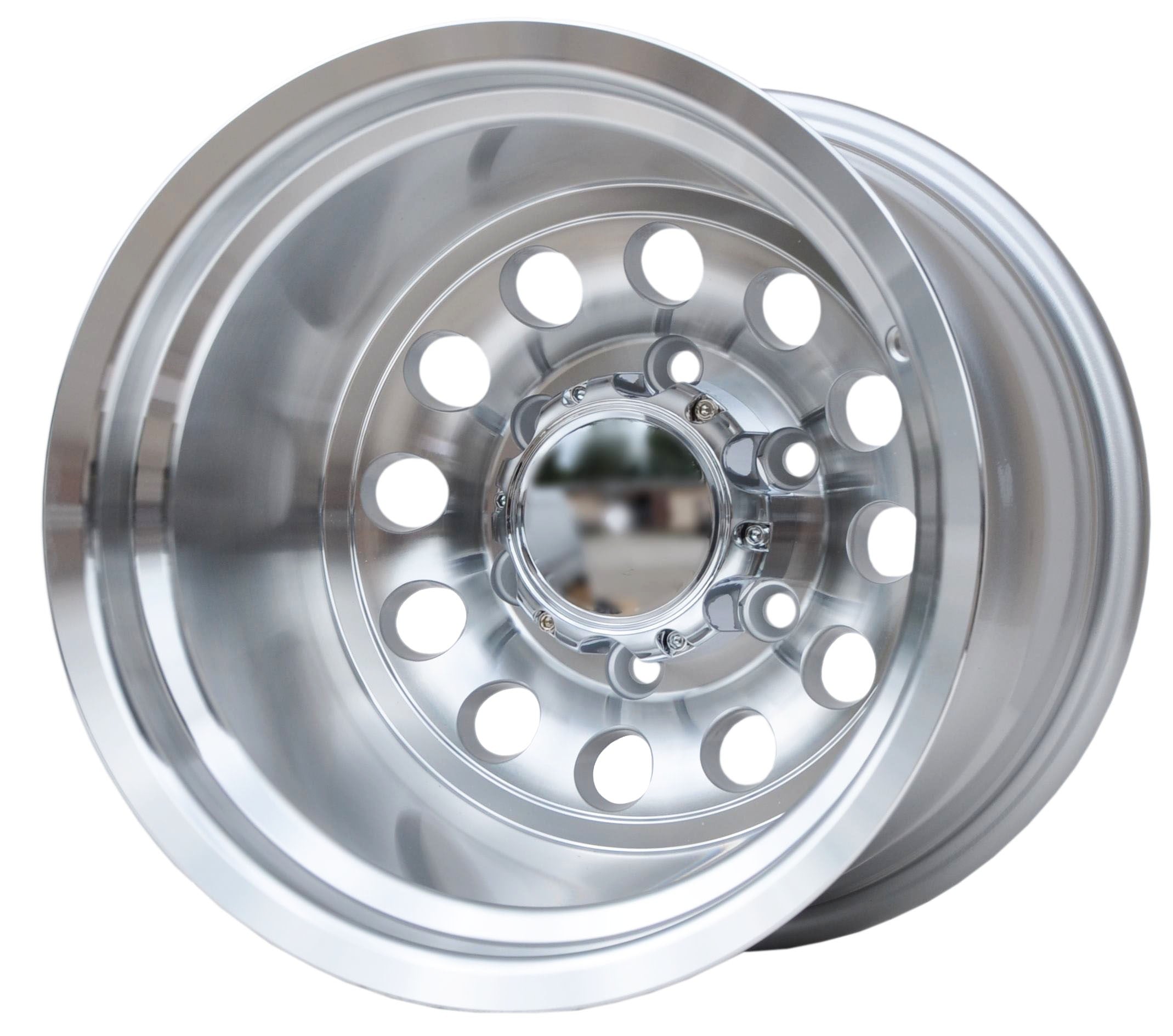 Toro Corsa 1495 Alufælge 15" 6x139.7 ET-72 – Poleret/sølv (sæt á 4)