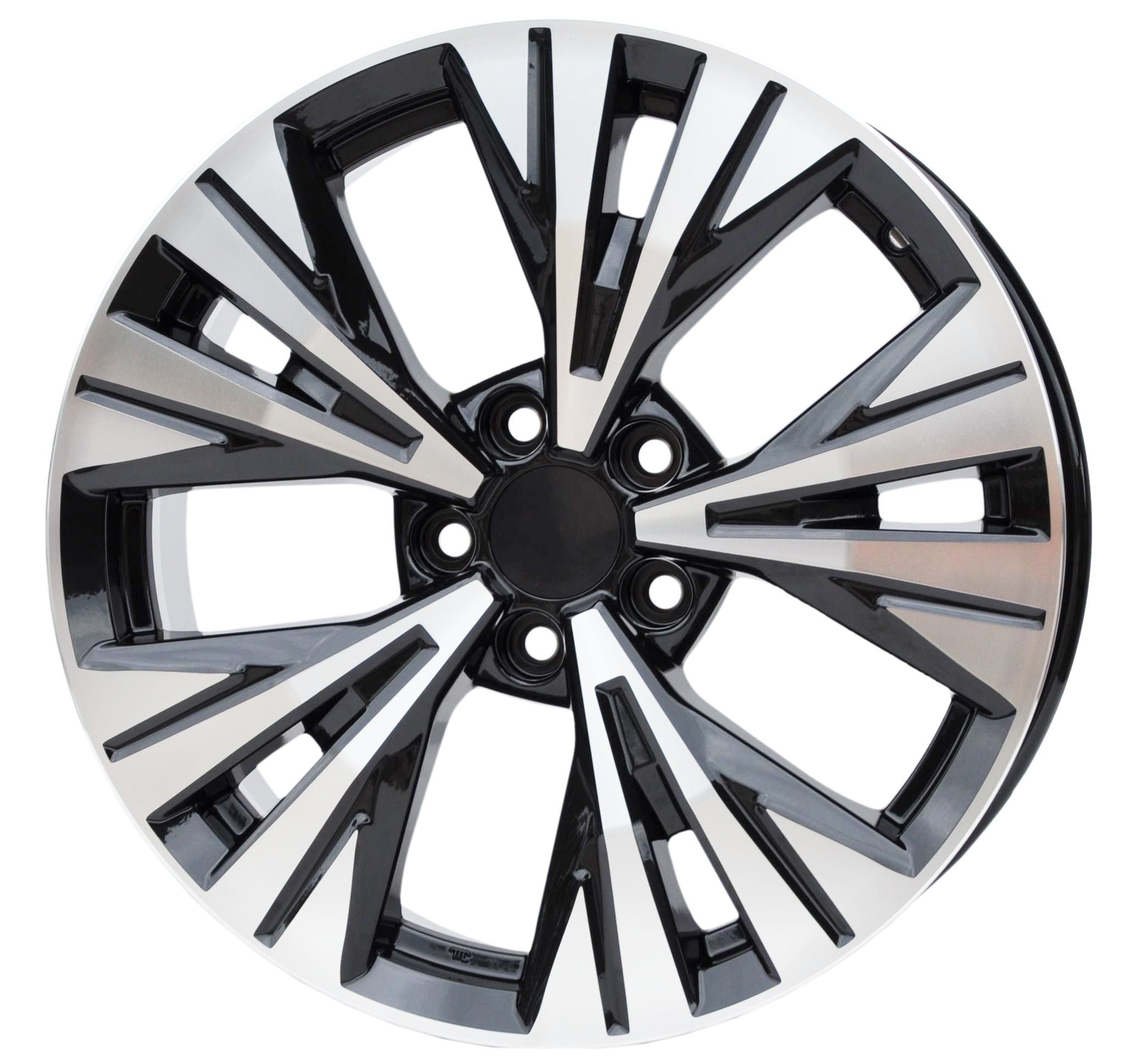 PDW 1699 Alufælge 18" 5x114.3 ET40 – Poleret/sort (sæt á 4)