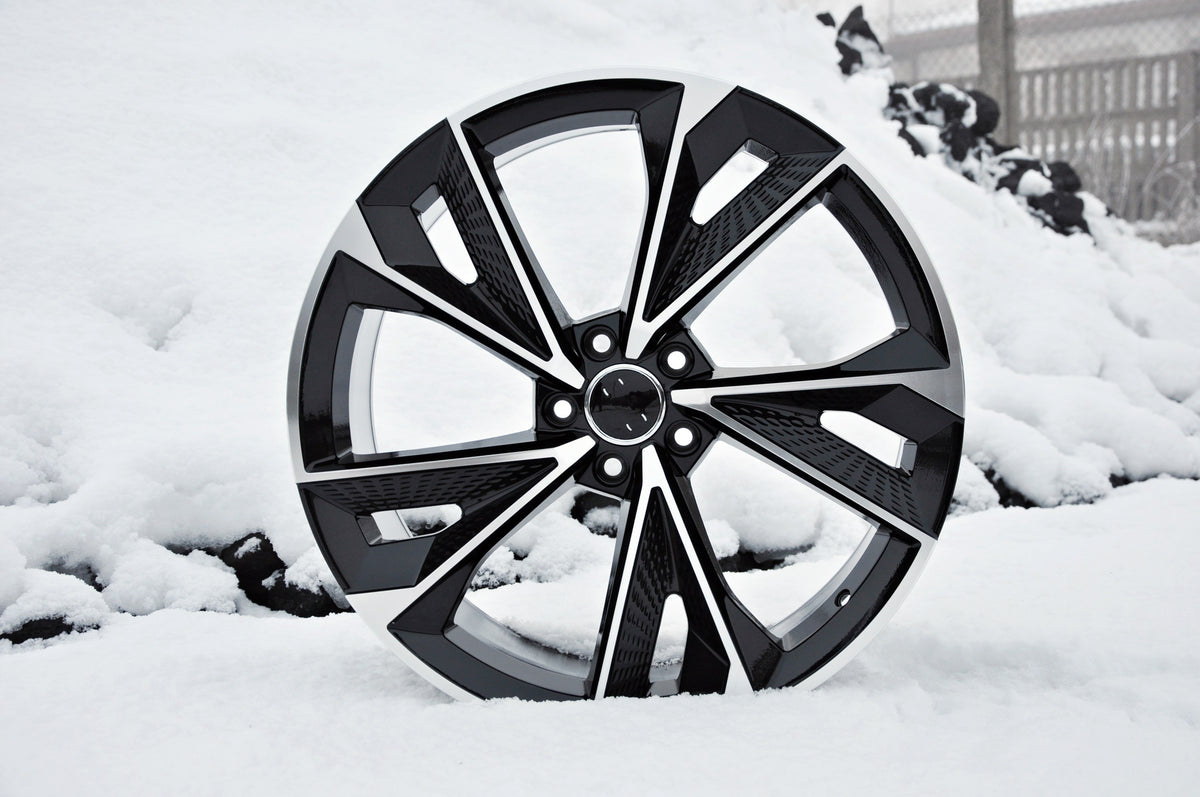 PDW 1566mbpc Alufælge 22" 5x112 ET30 – Poleret/sort (sæt á 4)