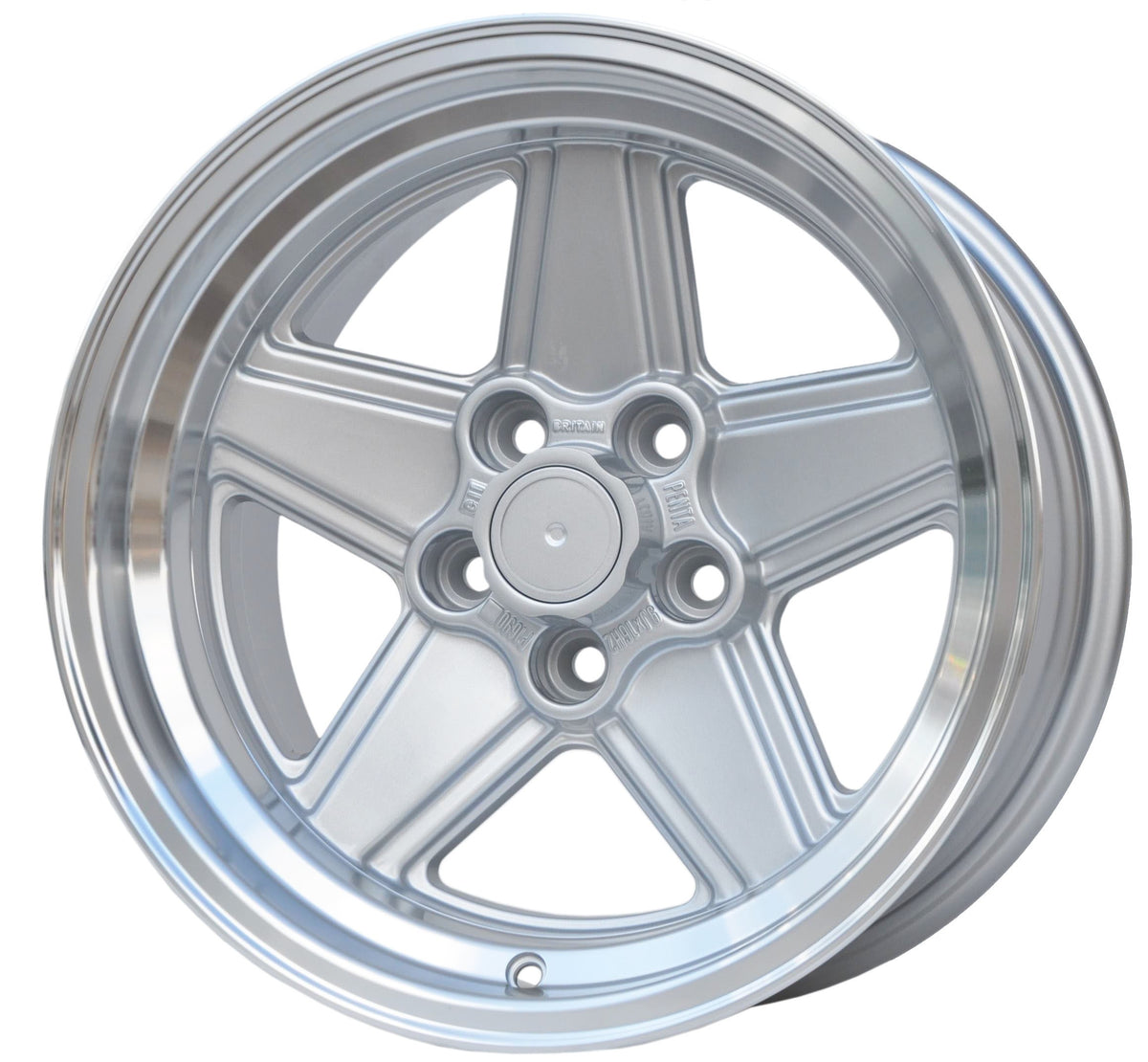 PDW 1794 Alufælge 16" 8J 5x112 ET11 – Poleret/sølv (sæt á 4)