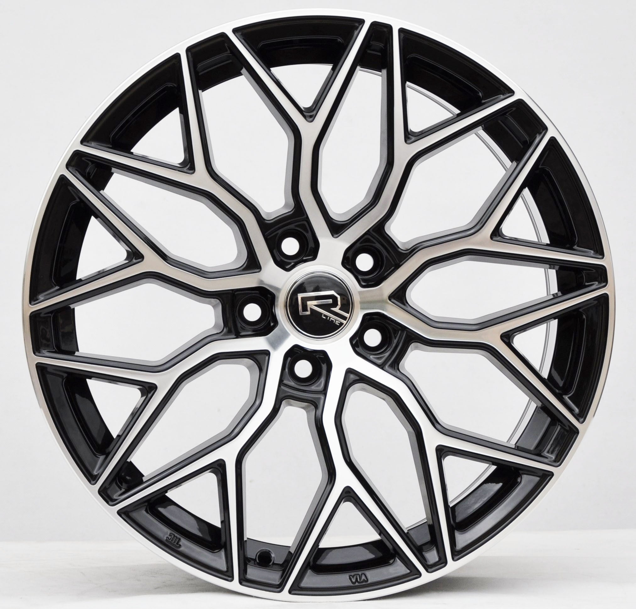 PDW 5812 Alufælge 18" 5x112 ET40 – Poleret/sort (sæt á 4)