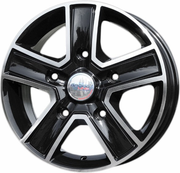 PDW 473 Alufælge 16" 5x160 ET58 – Poleret/sort (sæt á 4)
