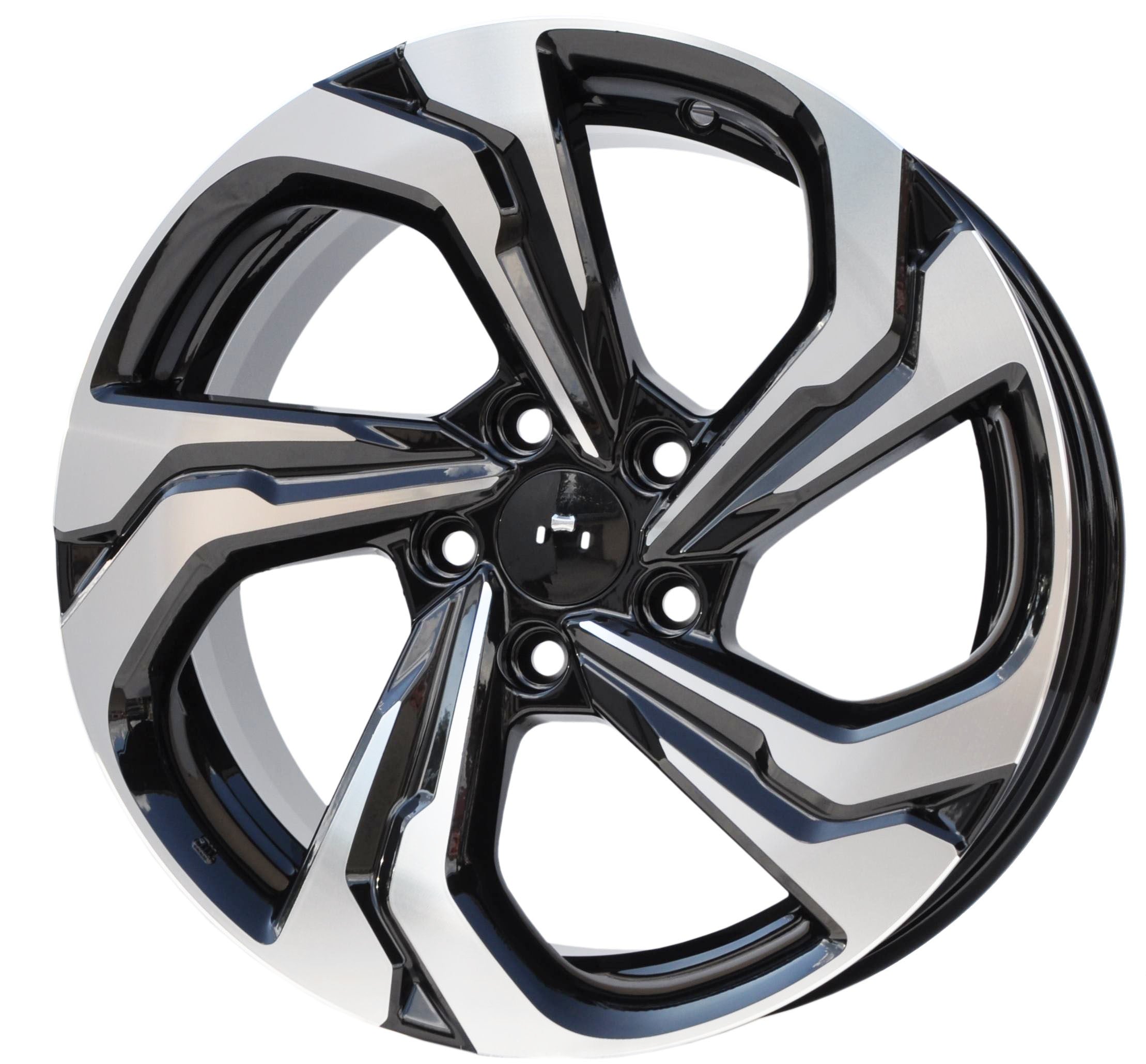 PDW 2019 Alufælge 17" 5x114.3 ET45 – Poleret/sort (sæt á 4)