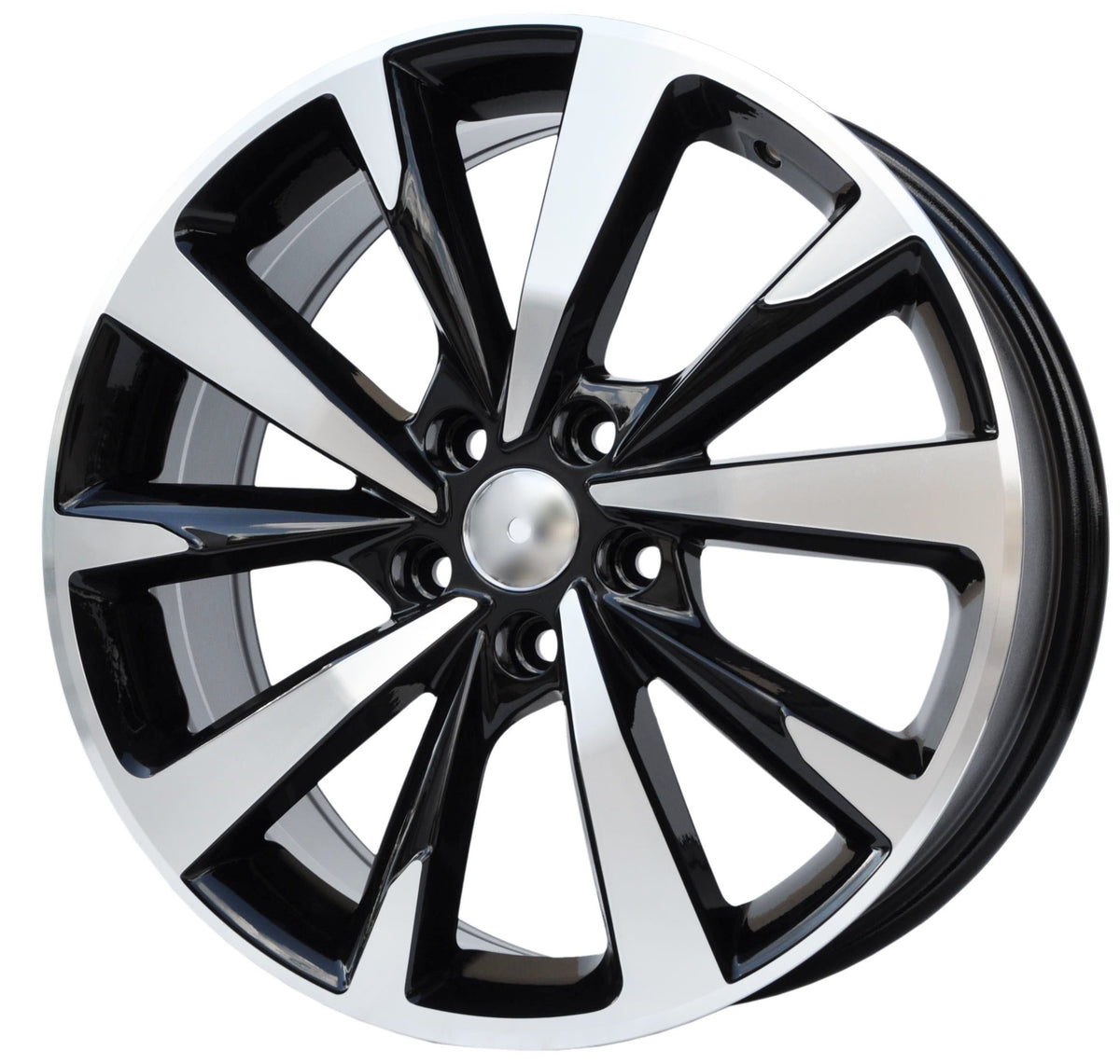PDW 5869 Alufælge 18" 7,5J 5x112 ET46 – Poleret/sort (sæt á 4)
