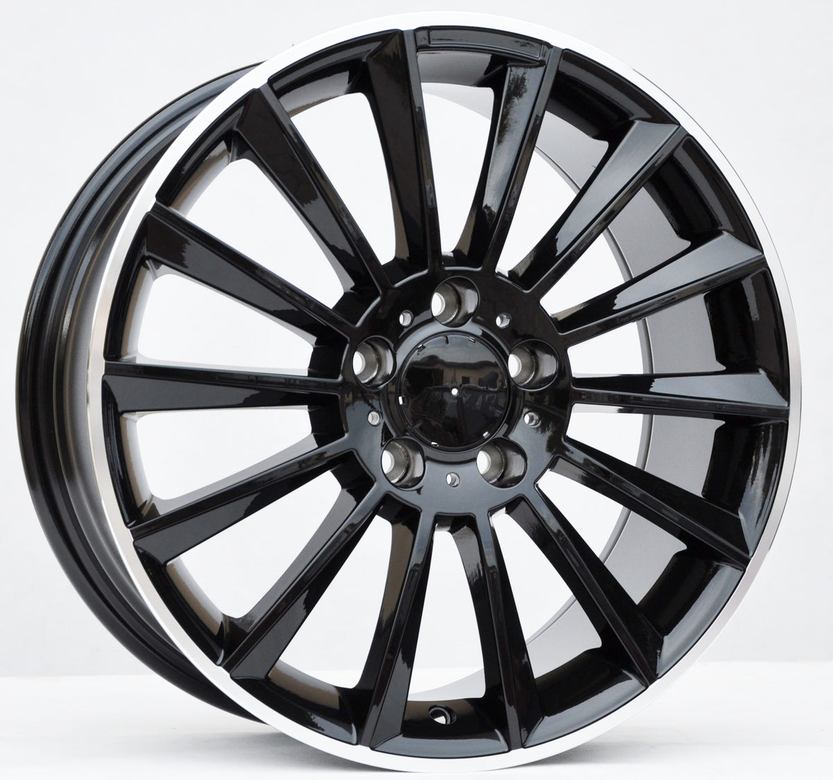 PDW 1048/866/C63 Alufælge 19" 8,5J 5x112 ET43 – Blank sort perleeffekt (sæt á 4)