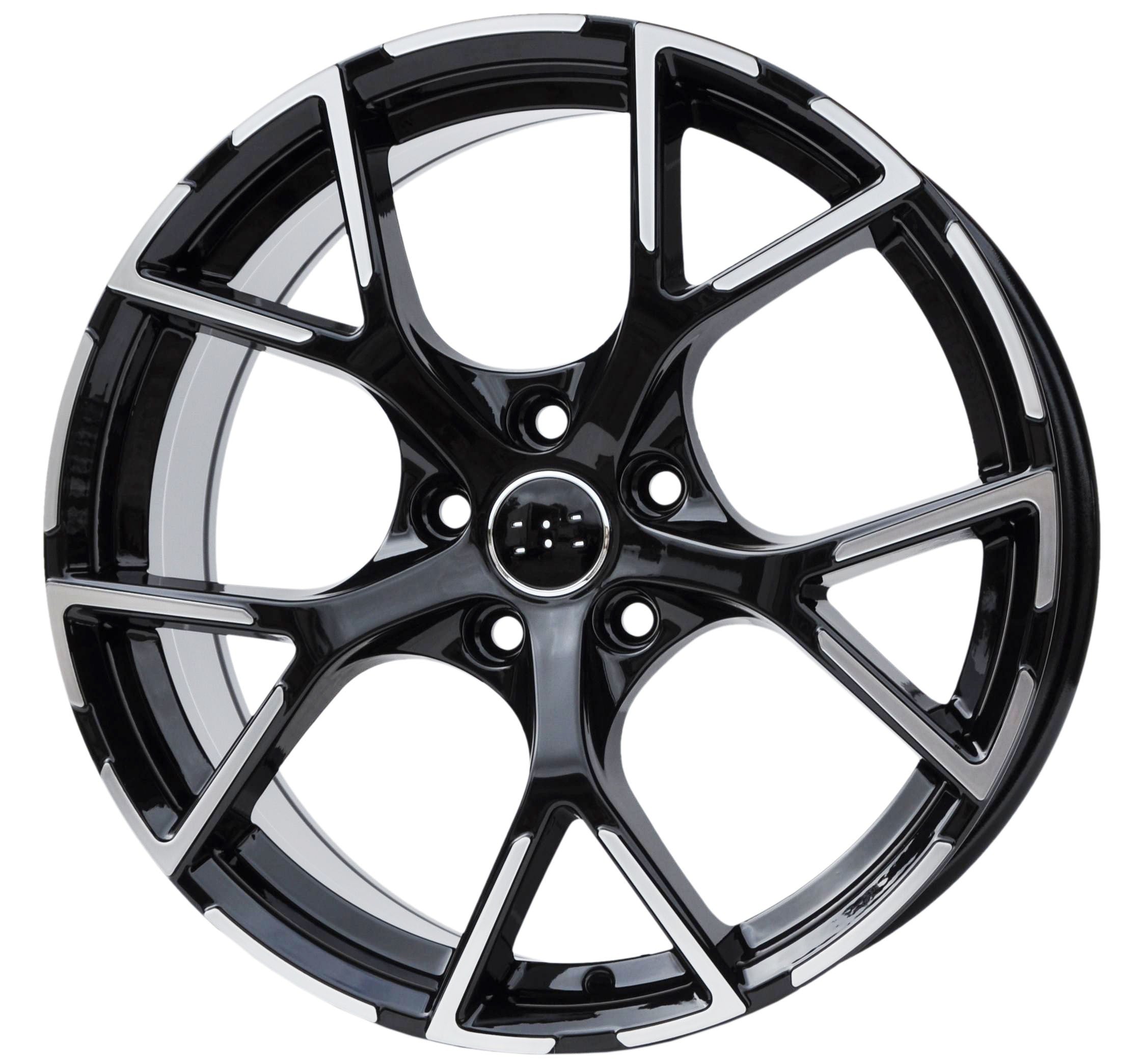 PDW 3S5997 Alufælge 19" 5x112 ET49 – Poleret/sort (sæt á 4)