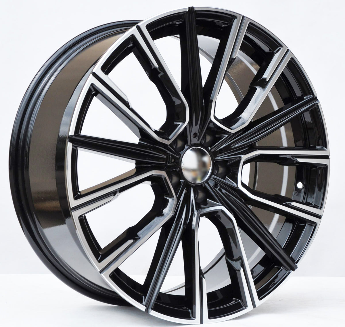 PDW 5836 Alufælge 21" 8,5/10J 5x112 ET25 – Poleret/sort (sæt á 4)
