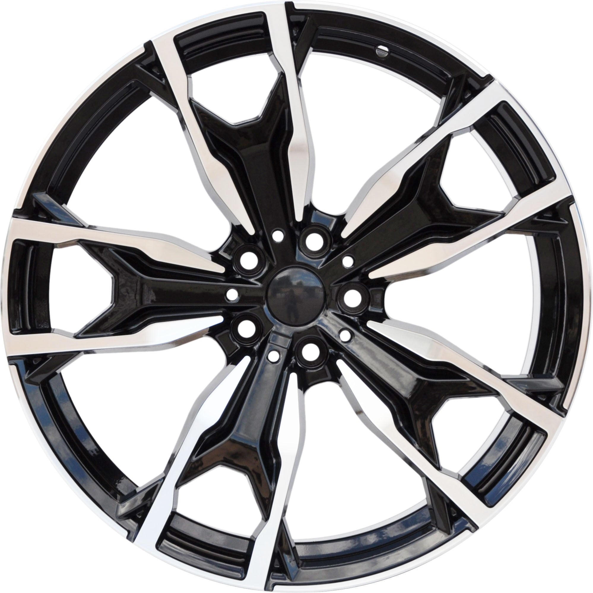 PDW 0204 Alufælge 20" 5x112 ET27 – Poleret/sort (sæt á 4)