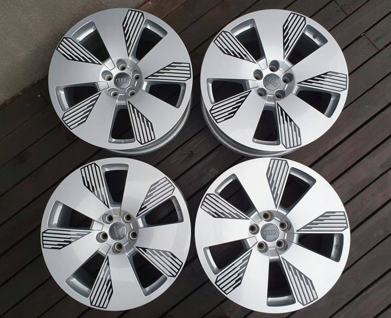 Audi (oryginalne OEM) 4KE601025L Alufælge 19" 5x112 ET34 – Sølv (sæt á 4)