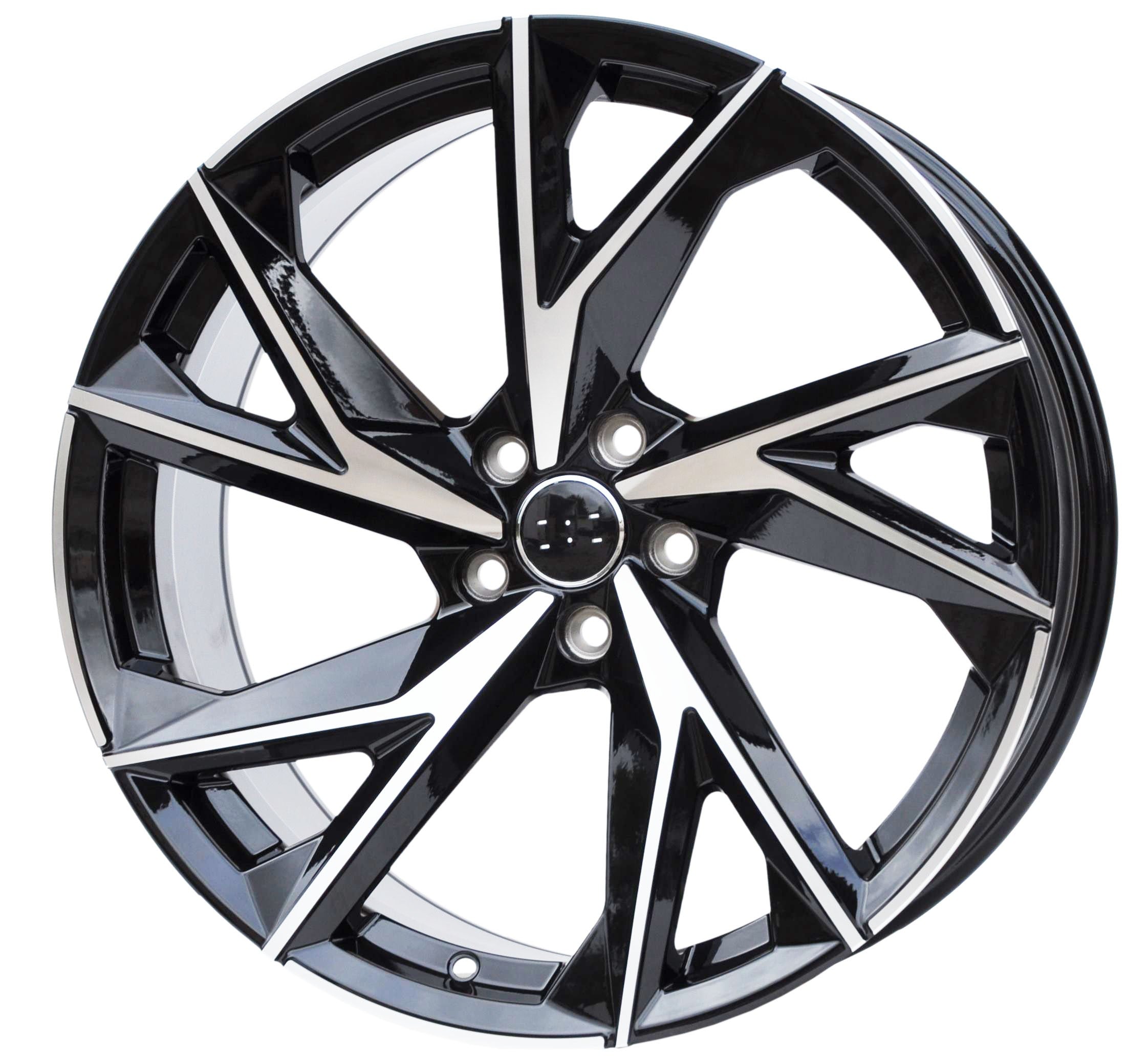 PDW 5491 Alufælge 20" 5x112 ET33 – Poleret/sort (sæt á 4)
