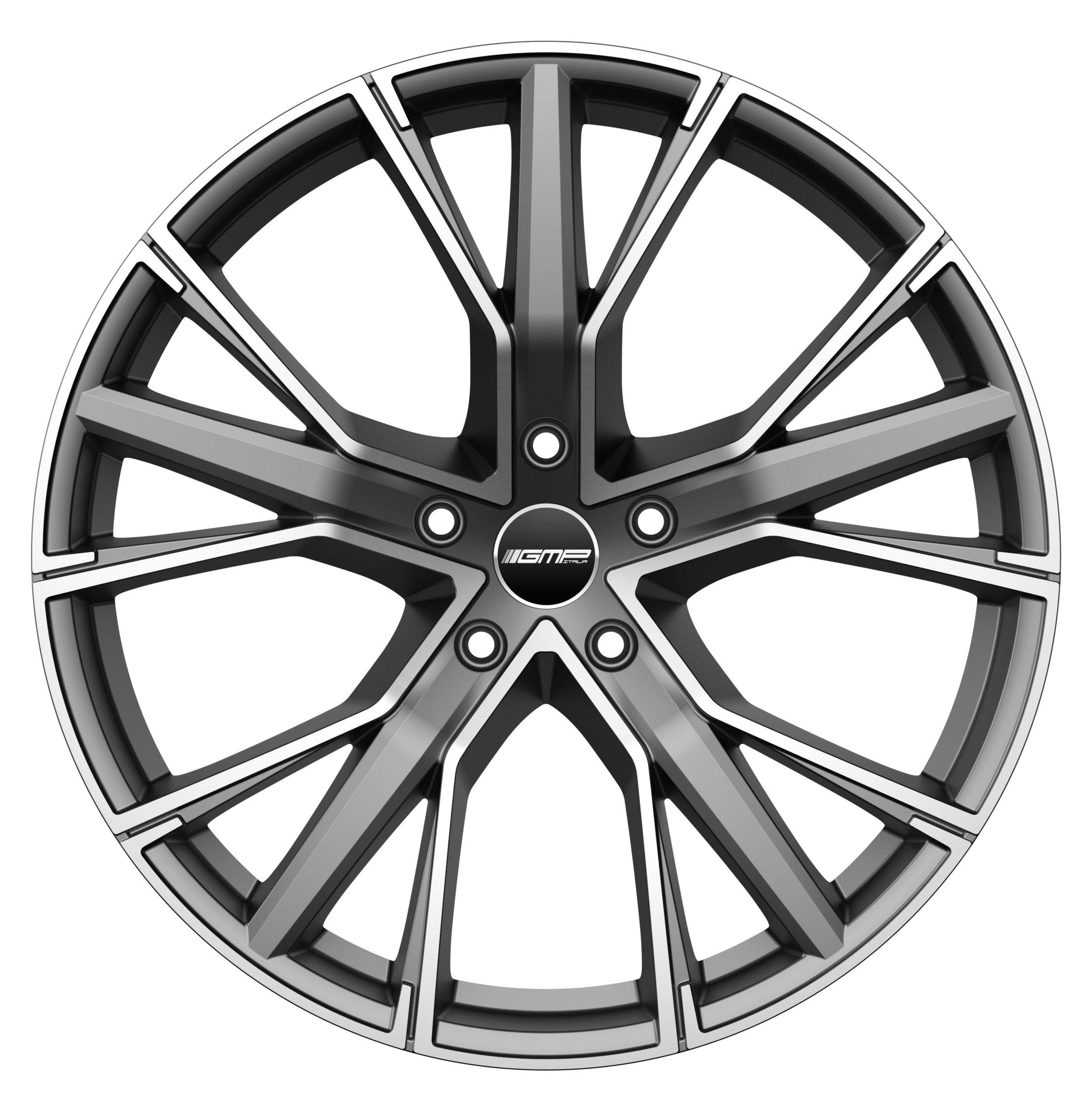 GMP Italia GUNNER Alufælge 21" 5x112 ET35 – Poleret/grafit mat (sæt á 4)