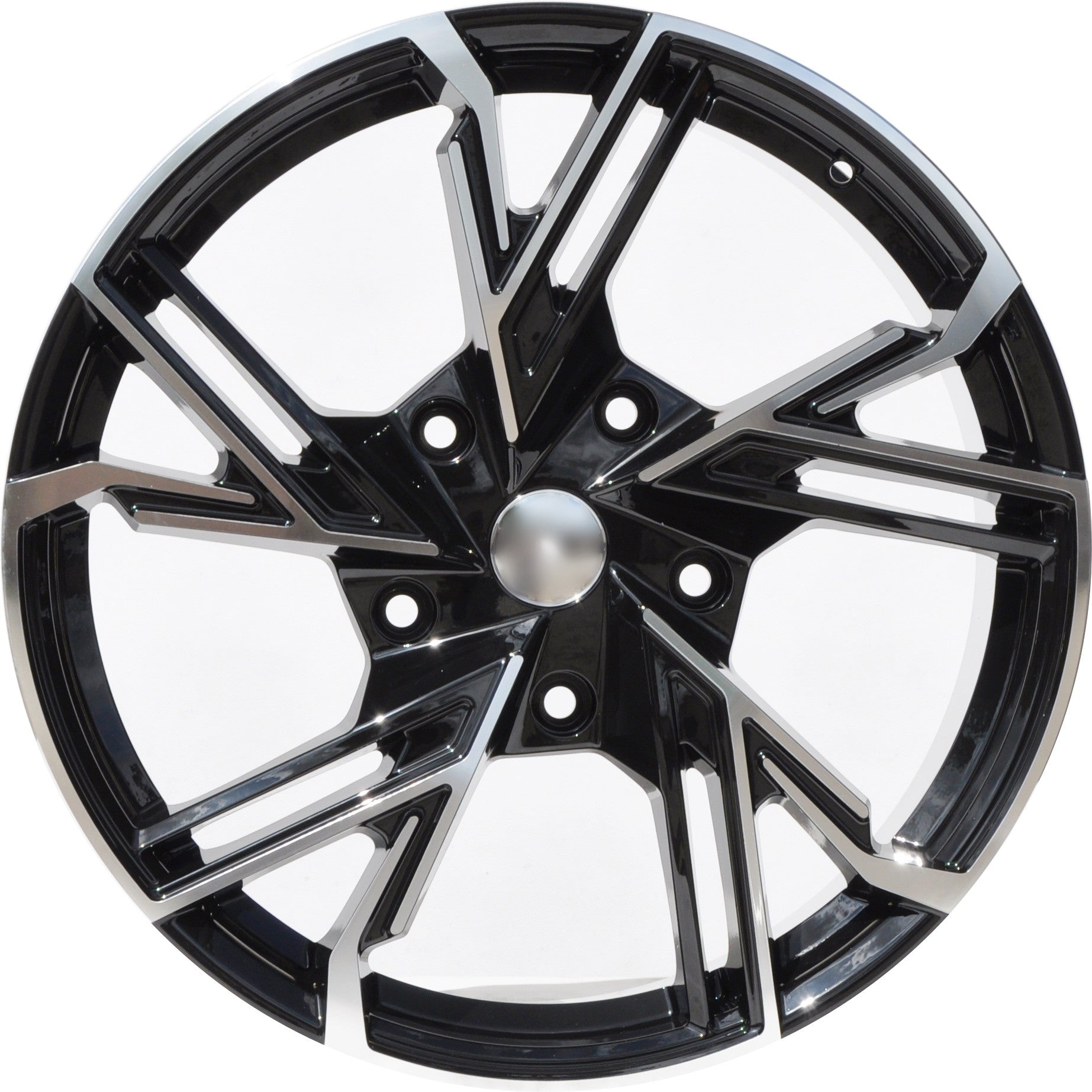 PDW 1800 Alufælge 20" 5x160 ET50 – Poleret/sort (sæt á 4)