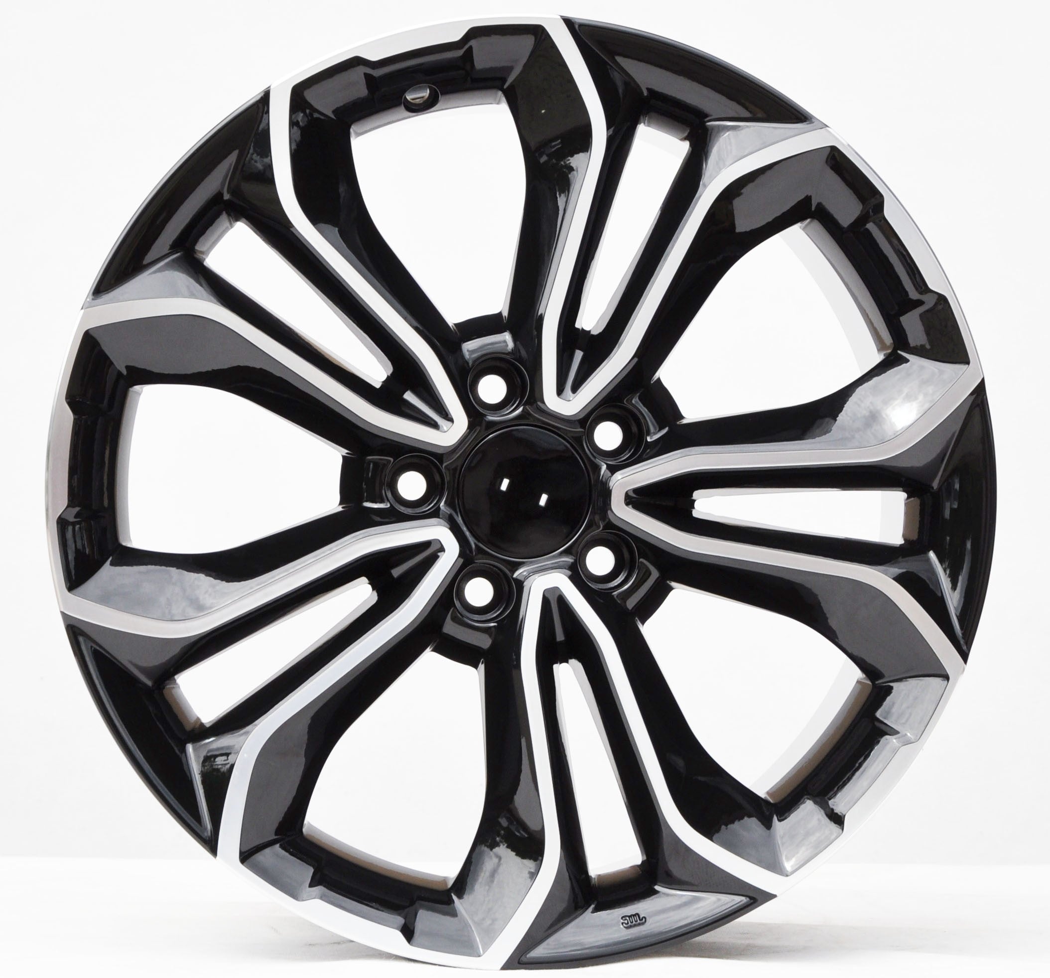 PDW 5961 Alufælge 18" 5x114.3 ET45 – Poleret/sort (sæt á 4)