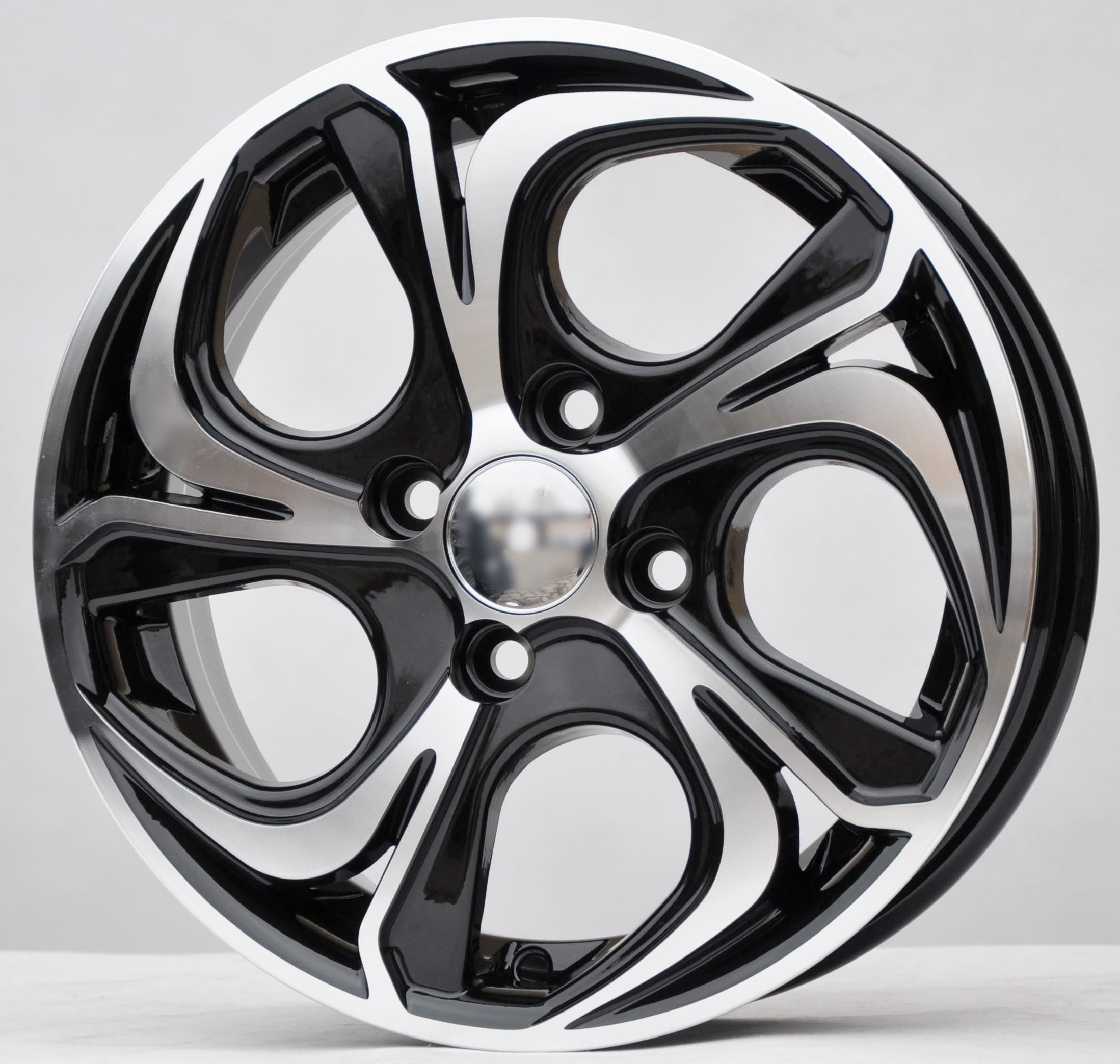 PDW 980 Alufælge 15" 4x108 ET22 – Poleret/sort (sæt á 4)