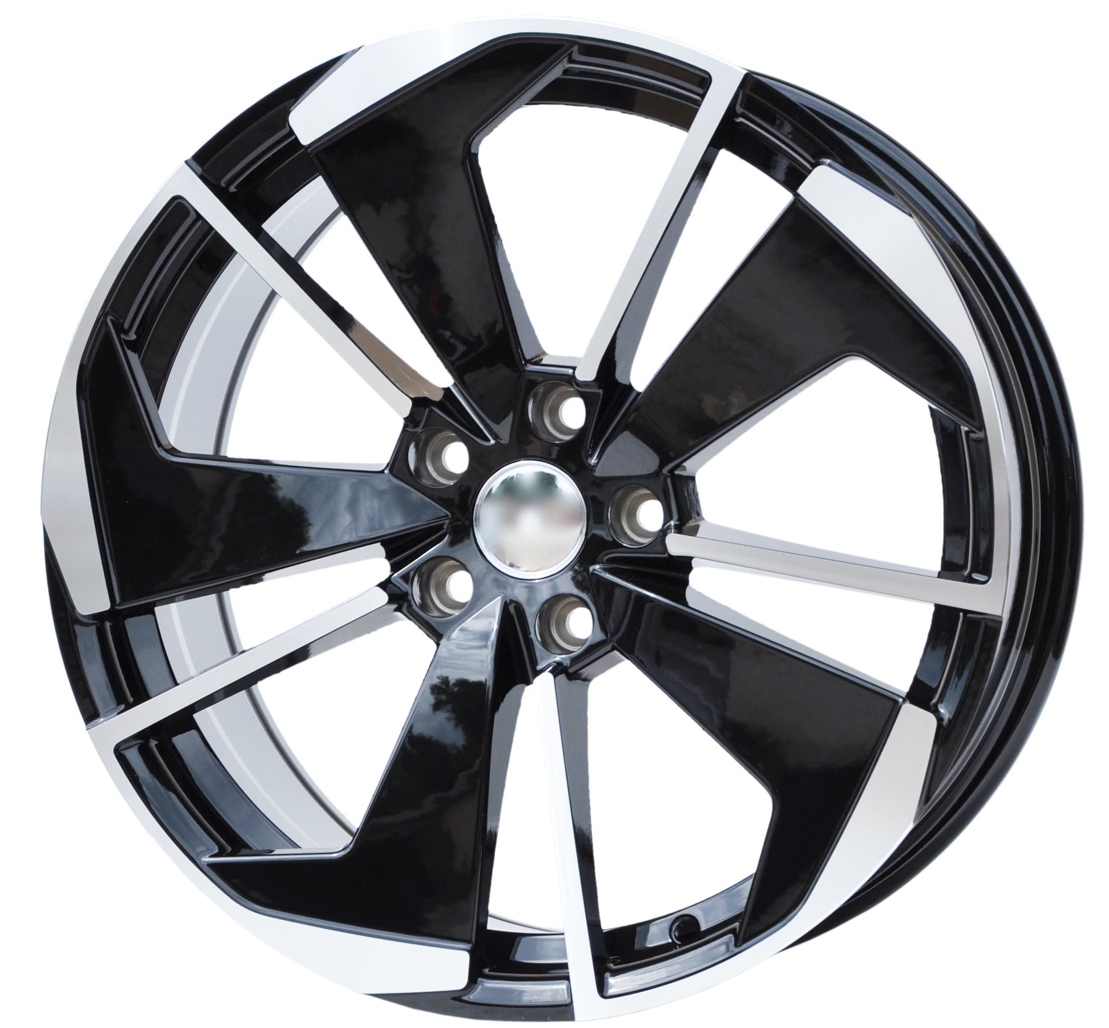PDW 5579 Alufælge 18" 5x112 ET45 – Poleret/sort (sæt á 4)