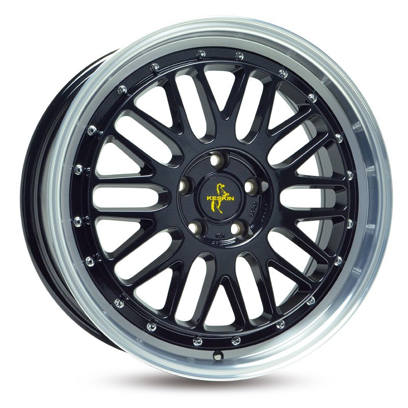 Keskin KT22 Alufælge 19" 5x112 ET30 – Poleret/sort (sæt á 4)