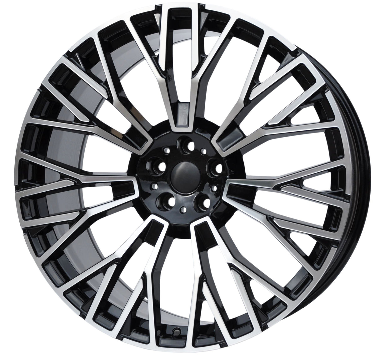 PDW 3S1111 Alufælge 20" 9/10,5J 5x112 ET35 – Poleret/sort (sæt á 4)