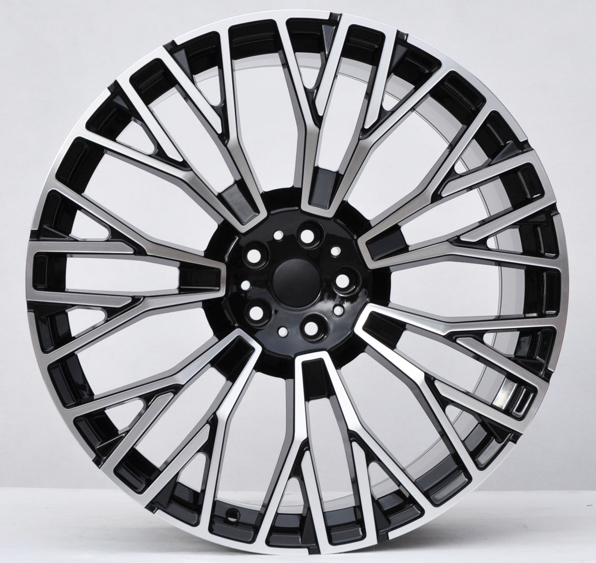 PDW 3S1111 Alufælge 20" 9/10,5J 5x112 ET35 – Poleret/sort (sæt á 4)