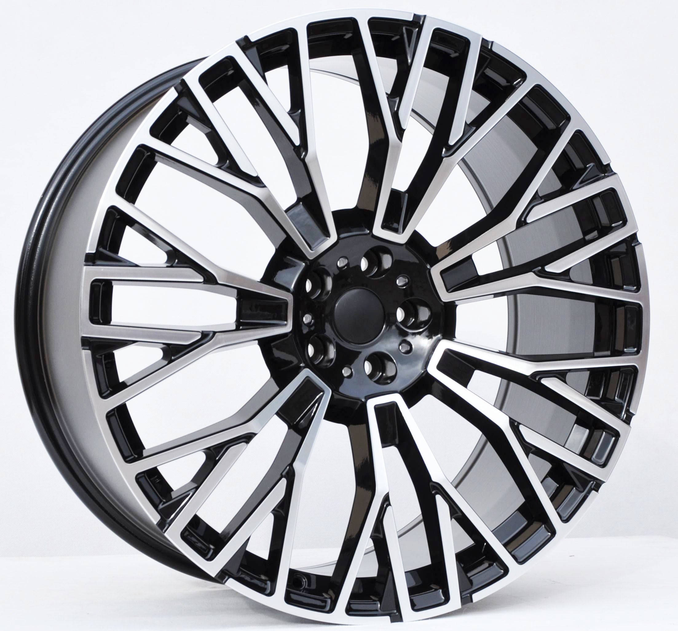 PDW 3s1111 Alufælge 22" 5x112 ET37 – Poleret/sort (sæt á 4)
