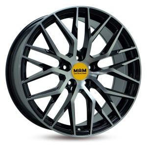 MAM RS4 Alufælge 20" 5x108 ET45 – Poleret/sort (sæt á 4)