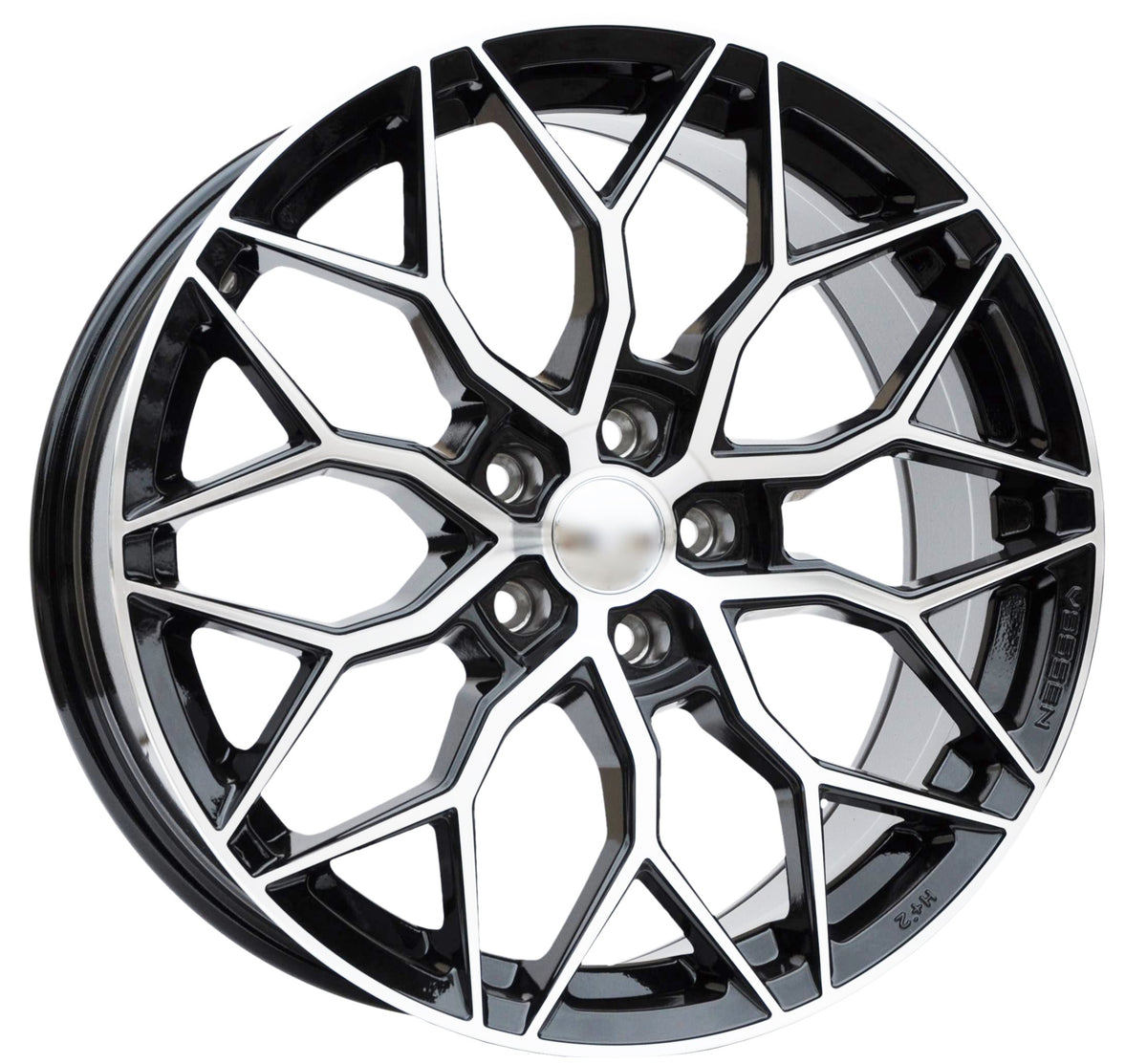 PDW 410101 Alufælge 19" 8,5J 5x112 ET40 – Poleret/sort (sæt á 4)