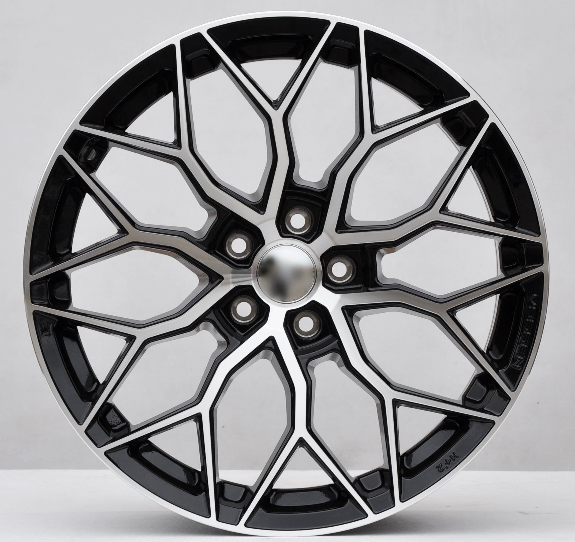 PDW 410101 Alufælge 19" 5x112 ET40 – Poleret/sort (sæt á 4)