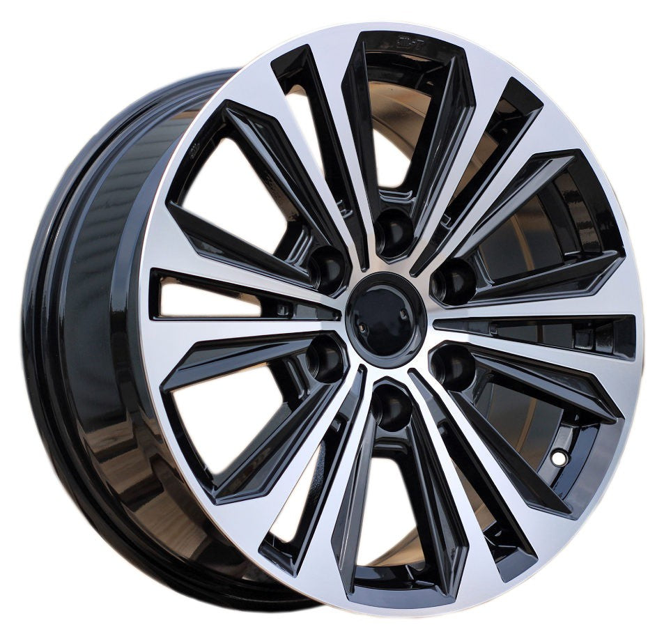 PDW 1689 Alufælge 17" 6x139.7 ET25 – Poleret/sort (sæt á 4)
