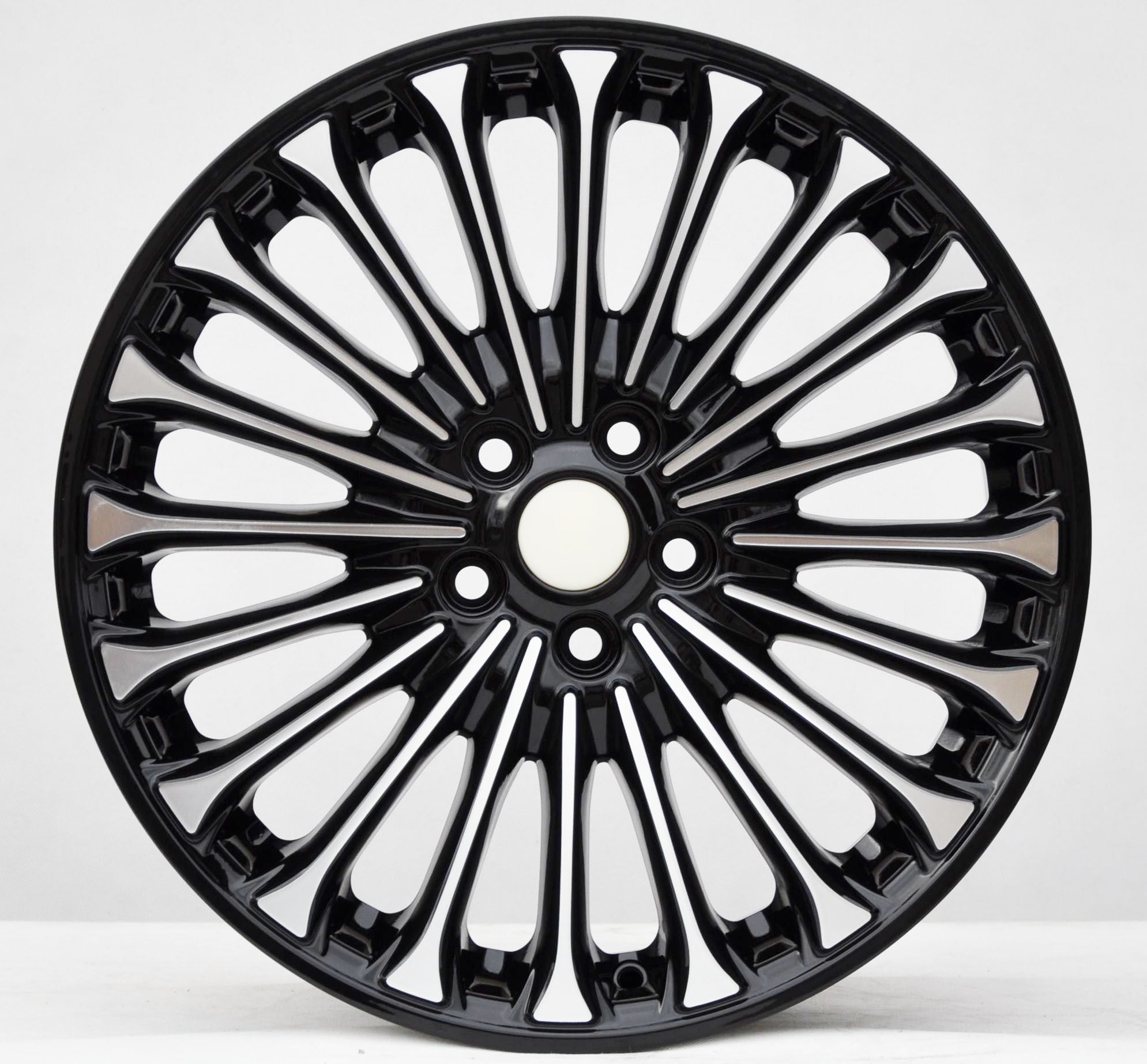 PDW 0056 Alufælge 18" 5x108 ET55 – Poleret/sort (sæt á 4)