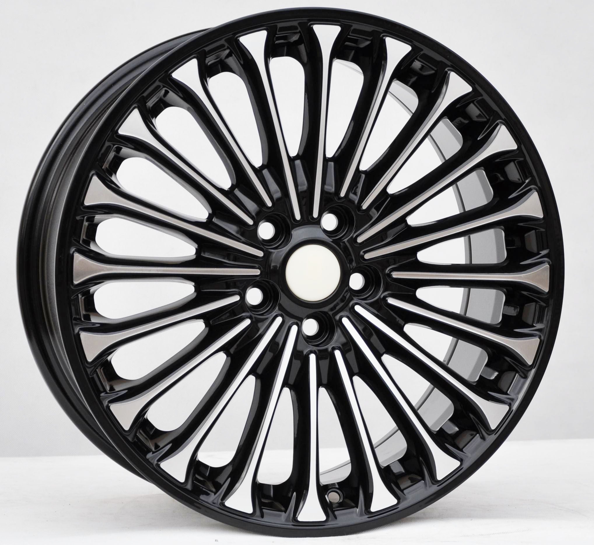 PDW 0056 Alufælge 18" 5x108 ET55 – Poleret/sort (sæt á 4)