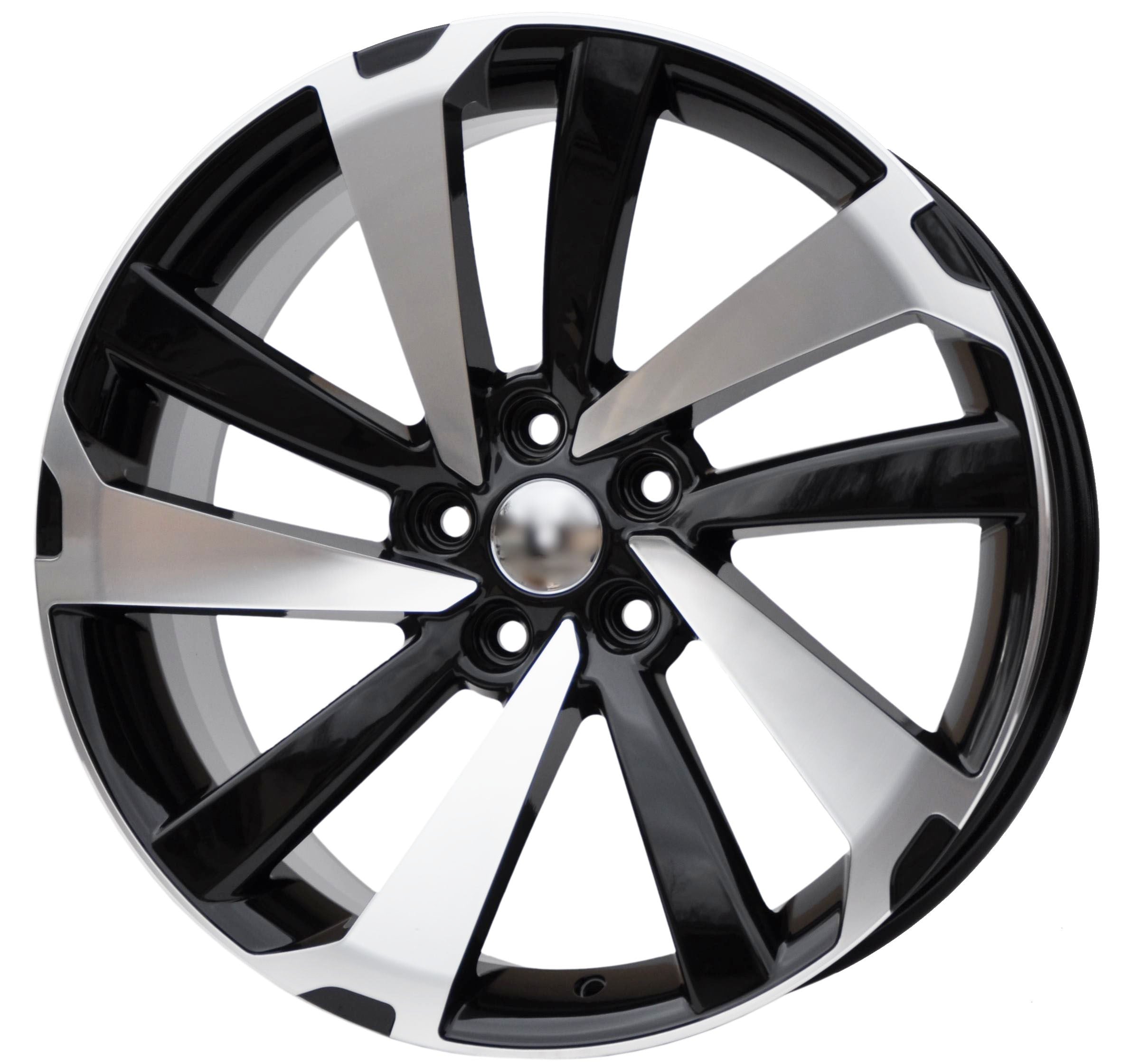 PDW 172 Alufælge 19" 5x114.3 ET35 – Poleret/sort (sæt á 4)