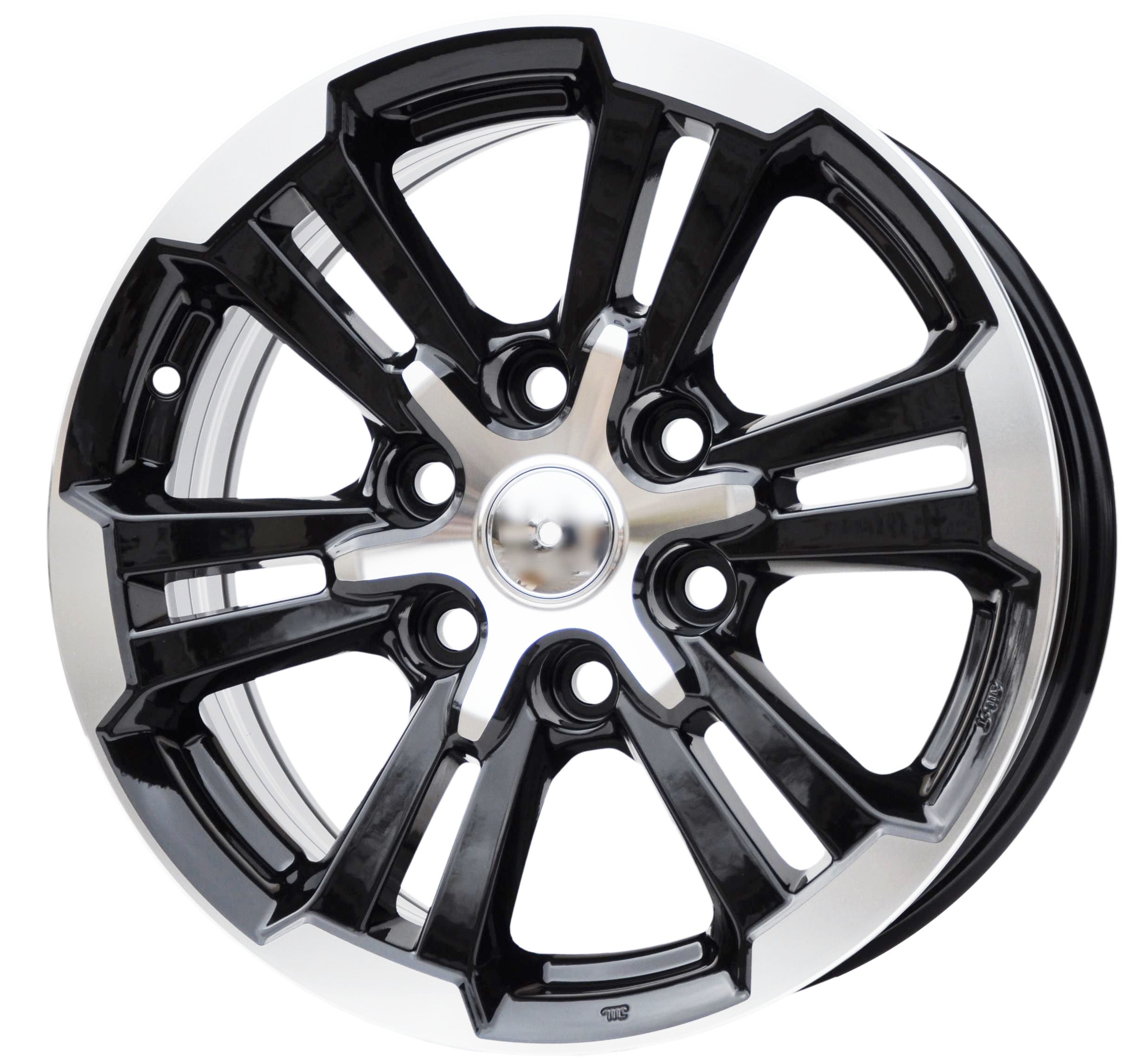 PDW 1649 Alufælge 17" 6x139.7 ET38 – Poleret/sort (sæt á 4)