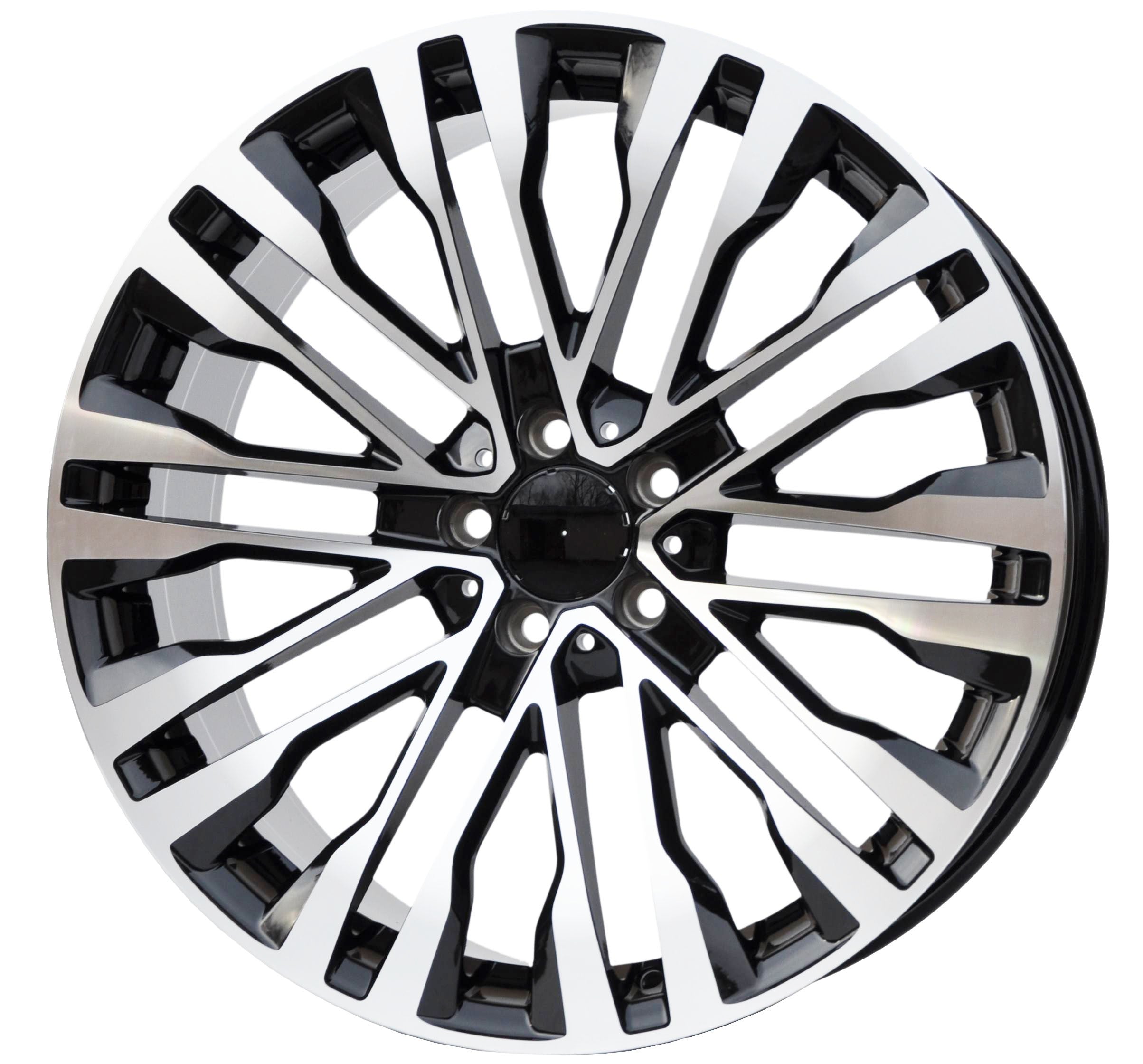 PDW 0328 Alufælge 20" 5x112 ET34 – Poleret/sort (sæt á 4)