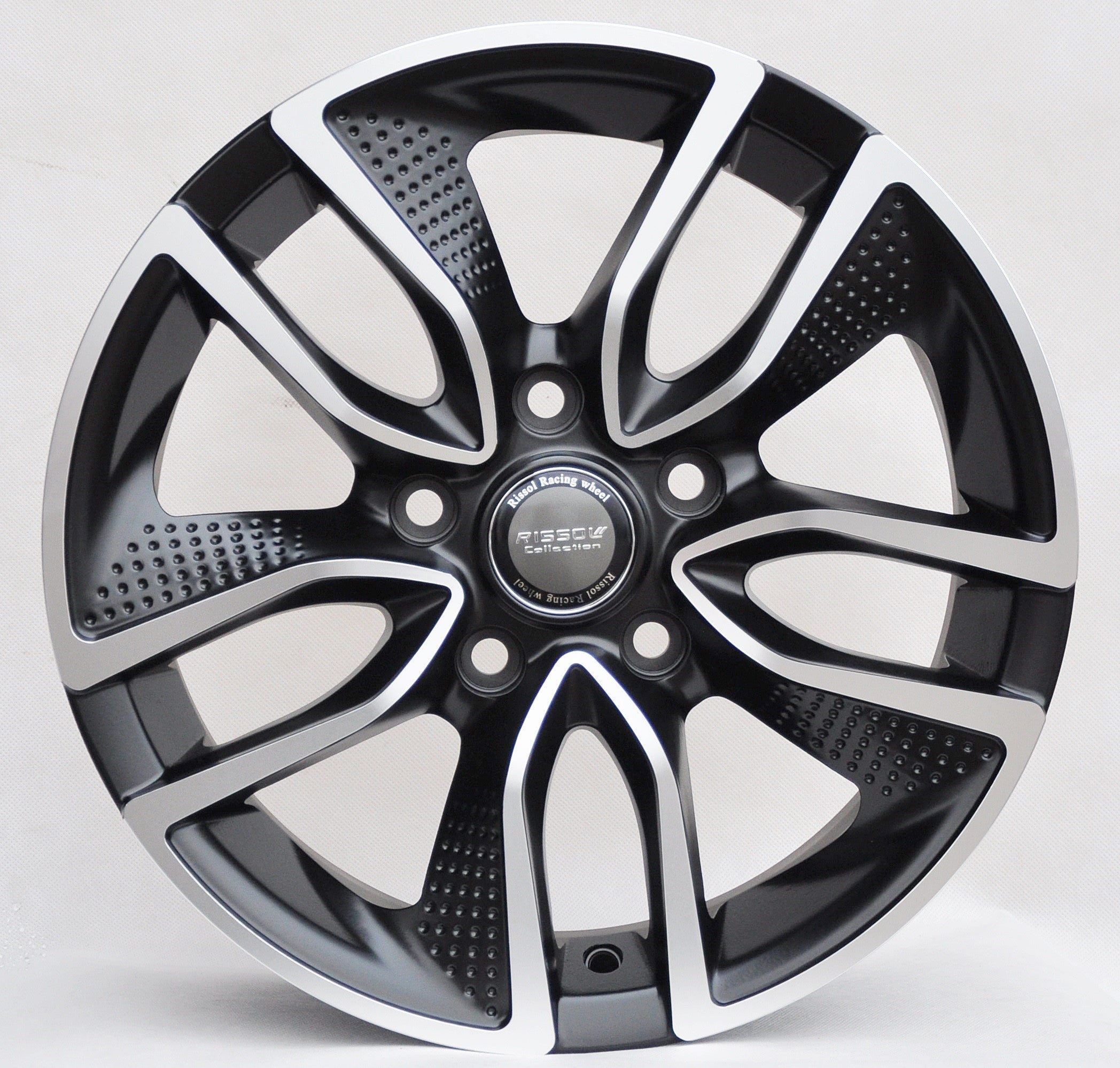 PDW 5087 Alufælge 16" 5x100 ET40 – Poleret/sort mat (sæt á 4)