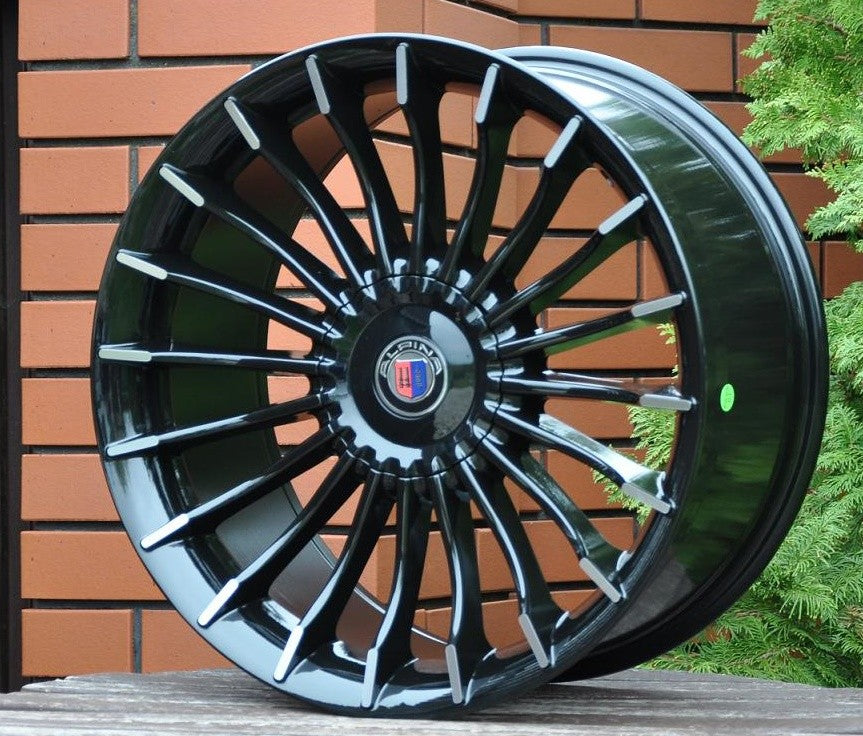 PDW 273 Alufælge 19" 5x112 ET25 – Poleret/sort (sæt á 4)